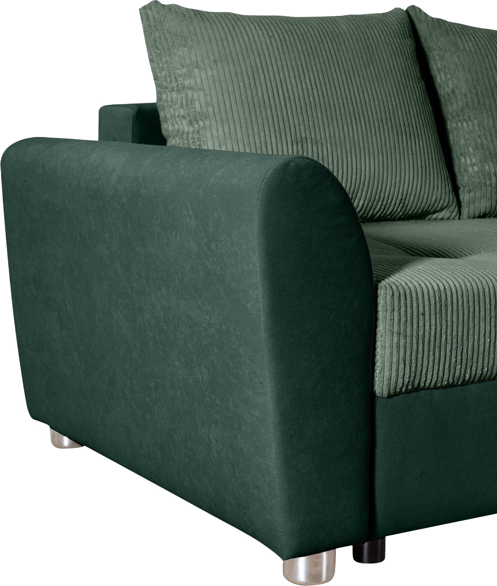 COLLECTION AB Ecksofa »JANA«, Ecksofa,Bettfunktion,Bettkasten,Bonnelfederkern,Rückenkissen