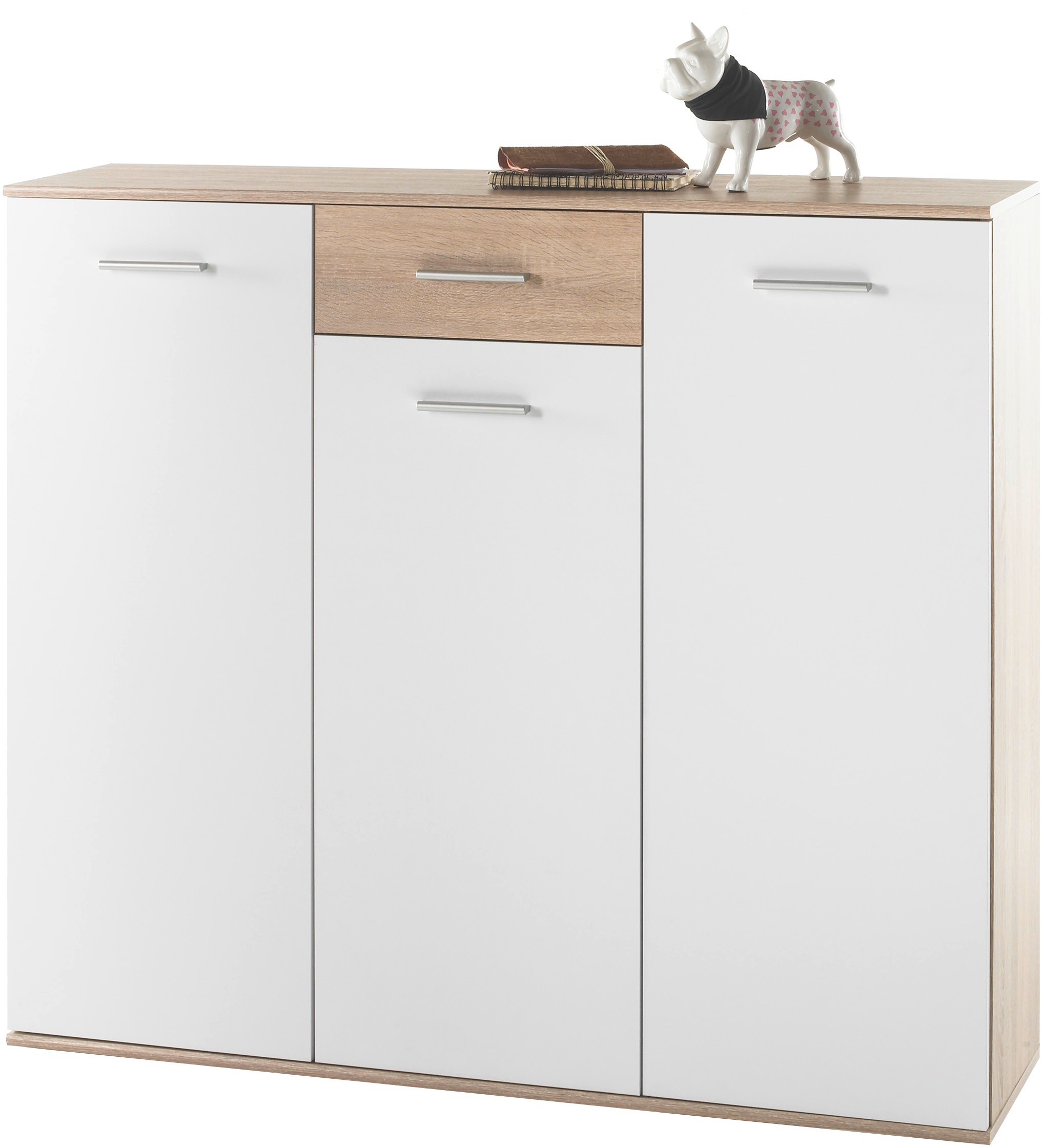 HBZ Schuhschrank "Manolo weiß matt, BxHxT 135x118x35 cm" 1 Stk. tlg. Schuhk günstig online kaufen