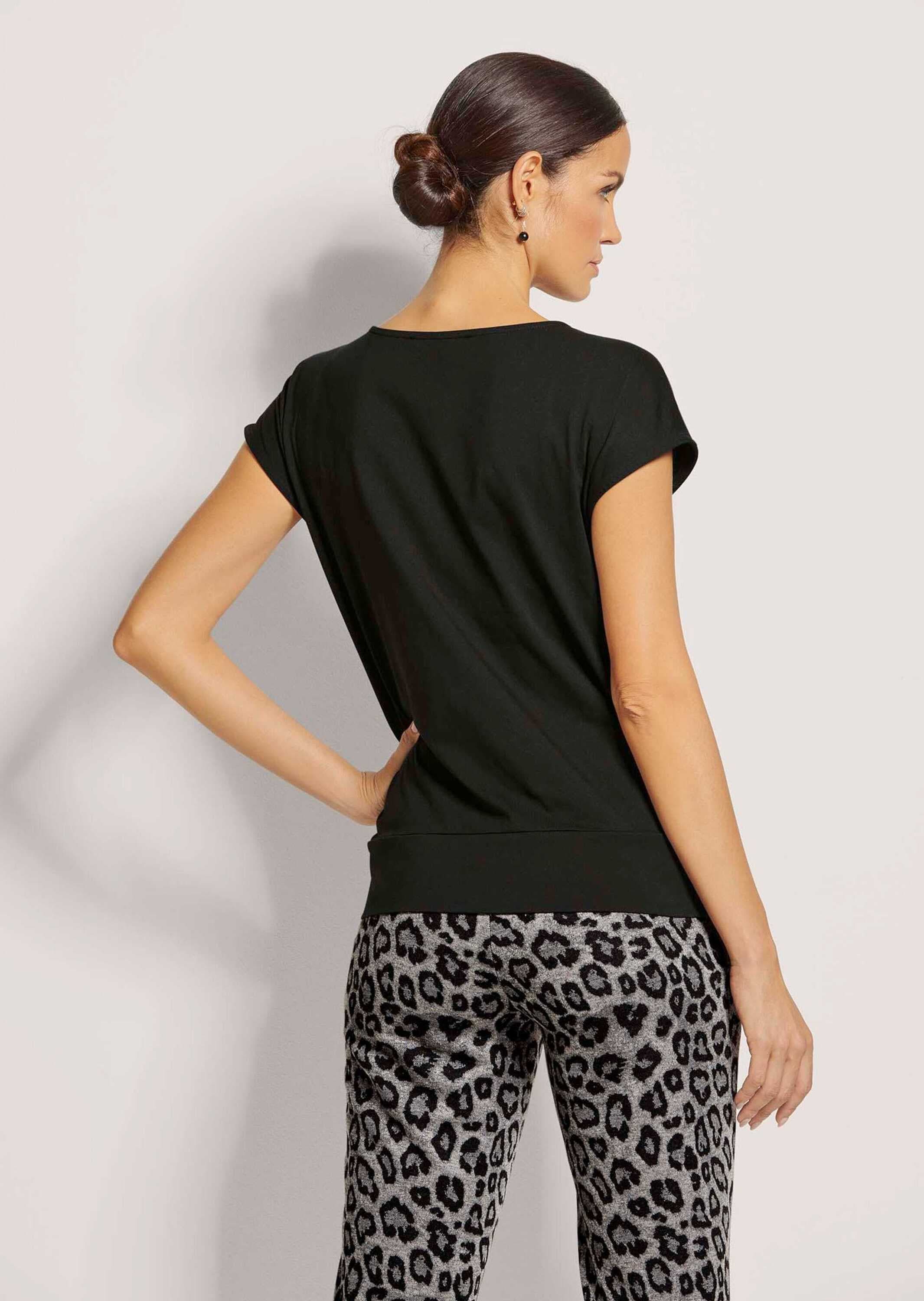 MADELEINE Kurzarmshirt »Shirt Ärmelloses Shirt mit Strass-Steinen«