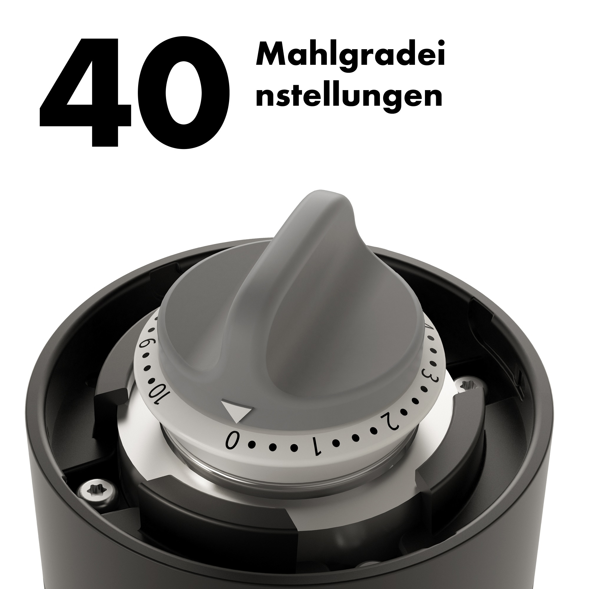 OXO Good Grips Kaffeemühle »Brew« Kegelmahlwerk 40 gBohnenbehälter Handkaffeemühle