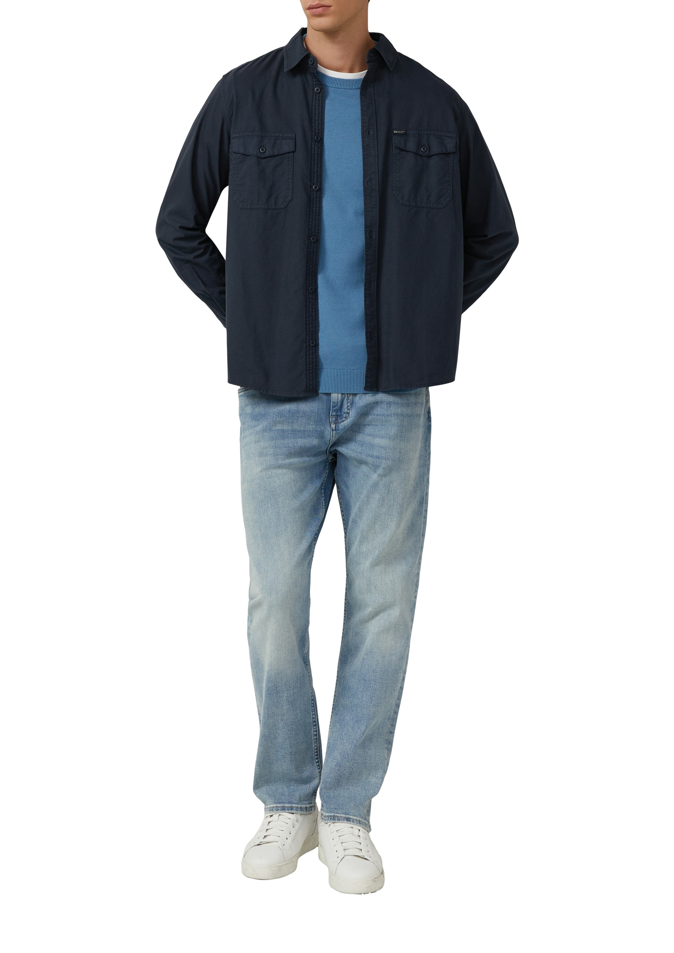 s.Oliver Rundhalspullover mit Logo Stickerei günstig online kaufen