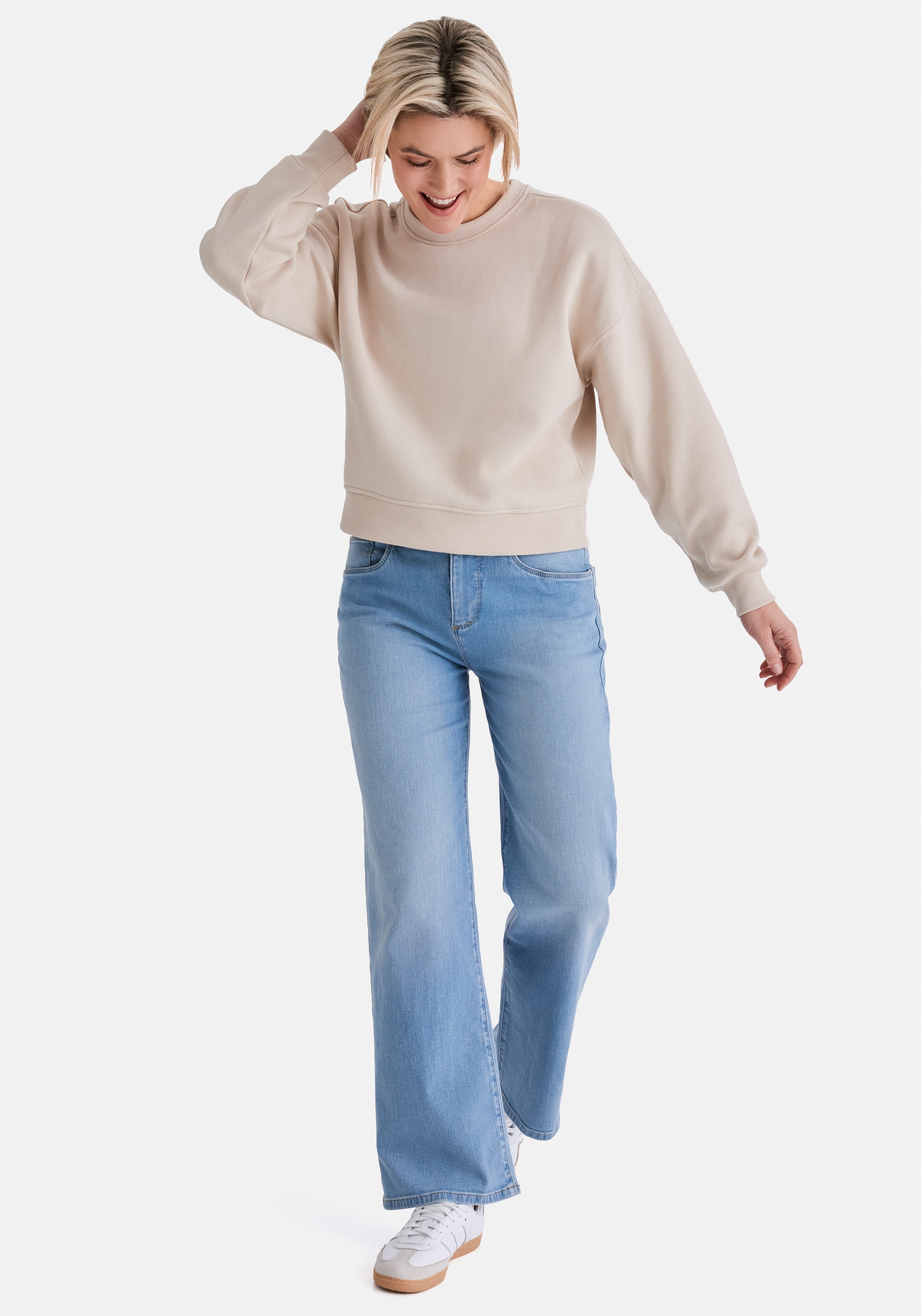 STOOKER WOMEN 5-Pocket-Jeans »MARY Denim 5-Pocket Hose« Wide Leg Fit Casual Clean Wash Stretch für Damen