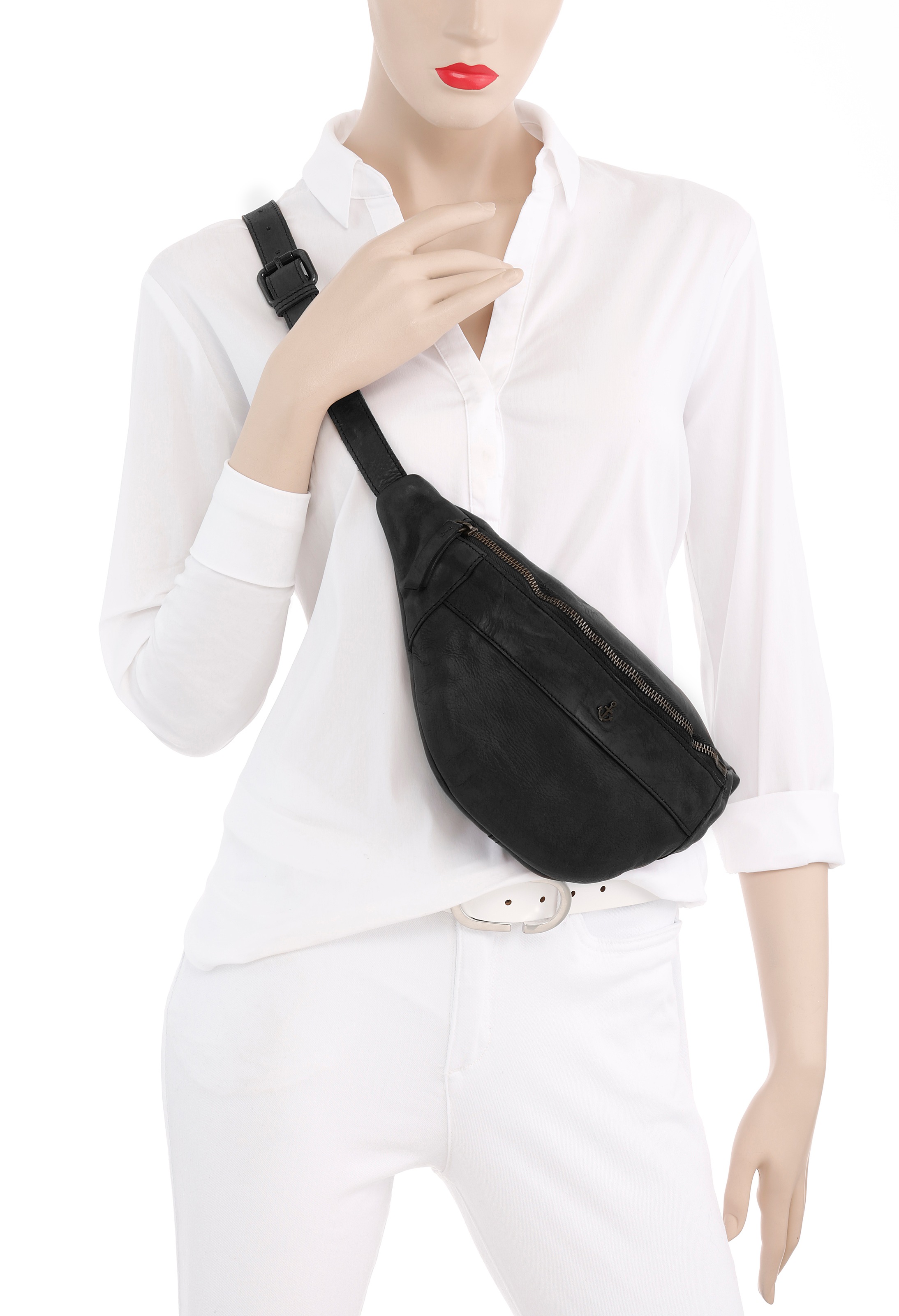 HARBOUR 2nd Bauchtasche "Jamie" Umhängetasche Gürteltasche mit Logo-Anhänge günstig online kaufen