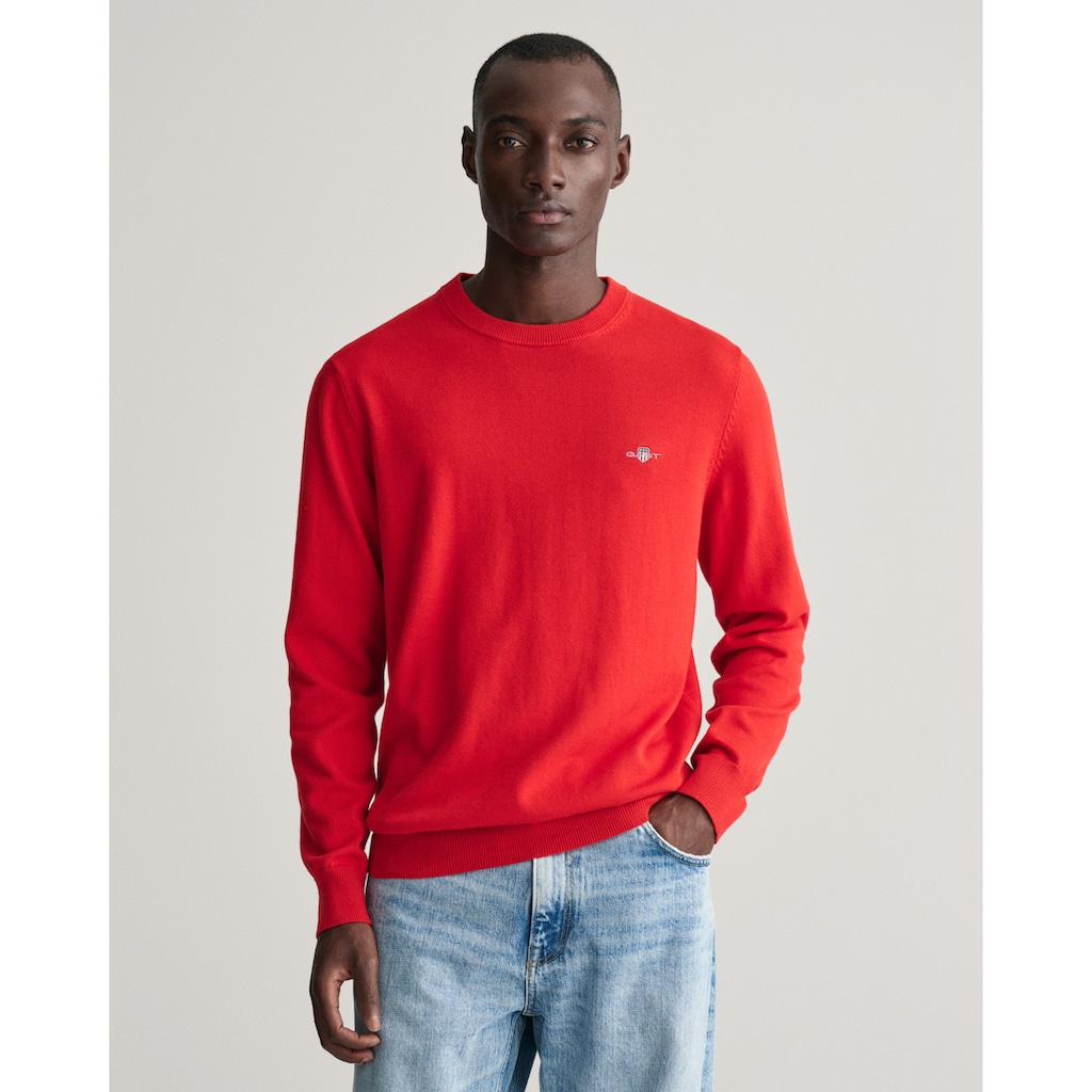 Gant Rundhalspullover »Classic Cotton C-Neck«