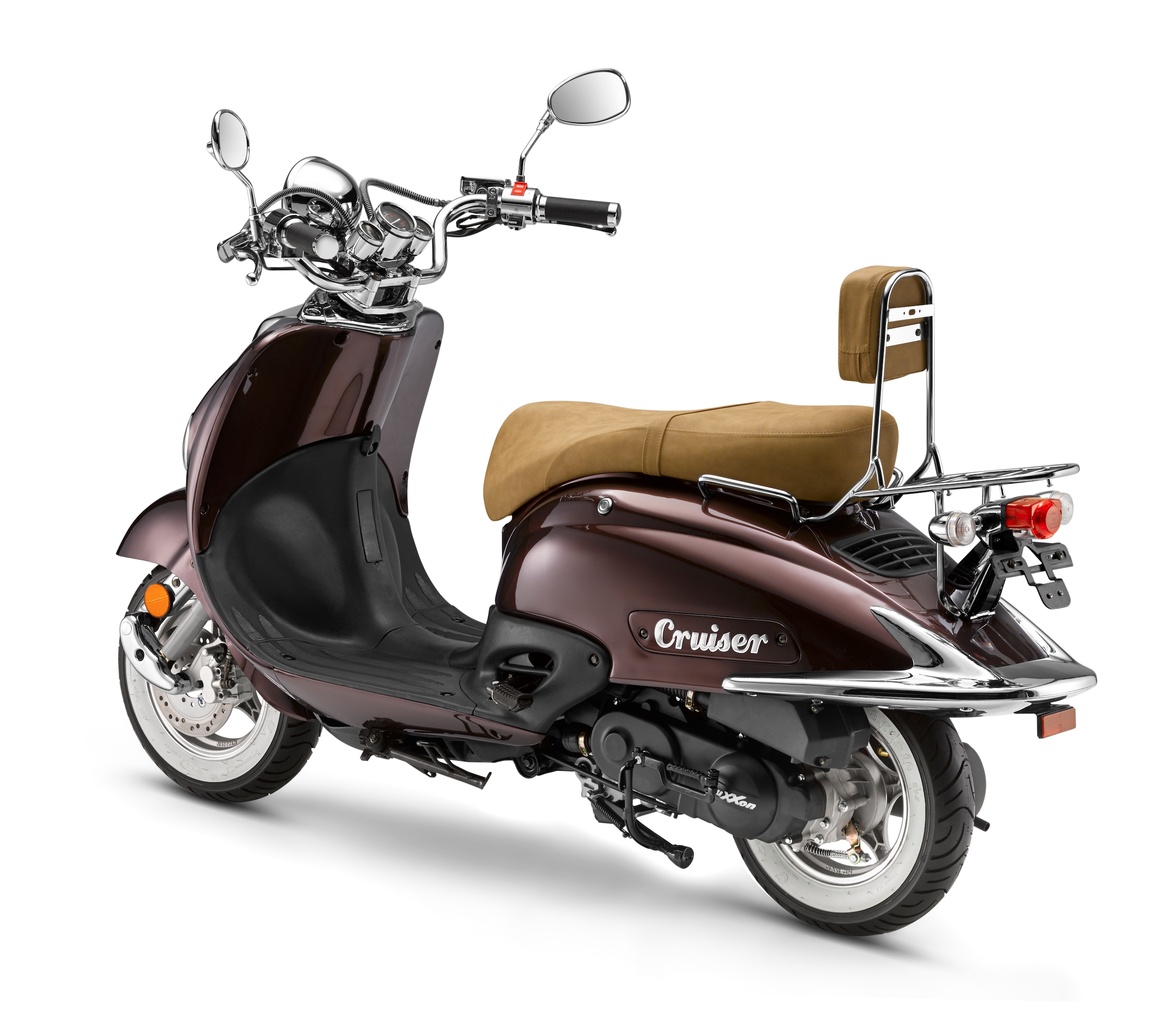 Luxxon Motorroller »LuXXon Cruiser Motorroller (45 km/h), 50 ccm« 50 cm³ 45 km/h Euro 5 2,9 Euro 5, EFI, 2,9 PS, Retro-Design, Staufach, Roller, Scooter, Chopper