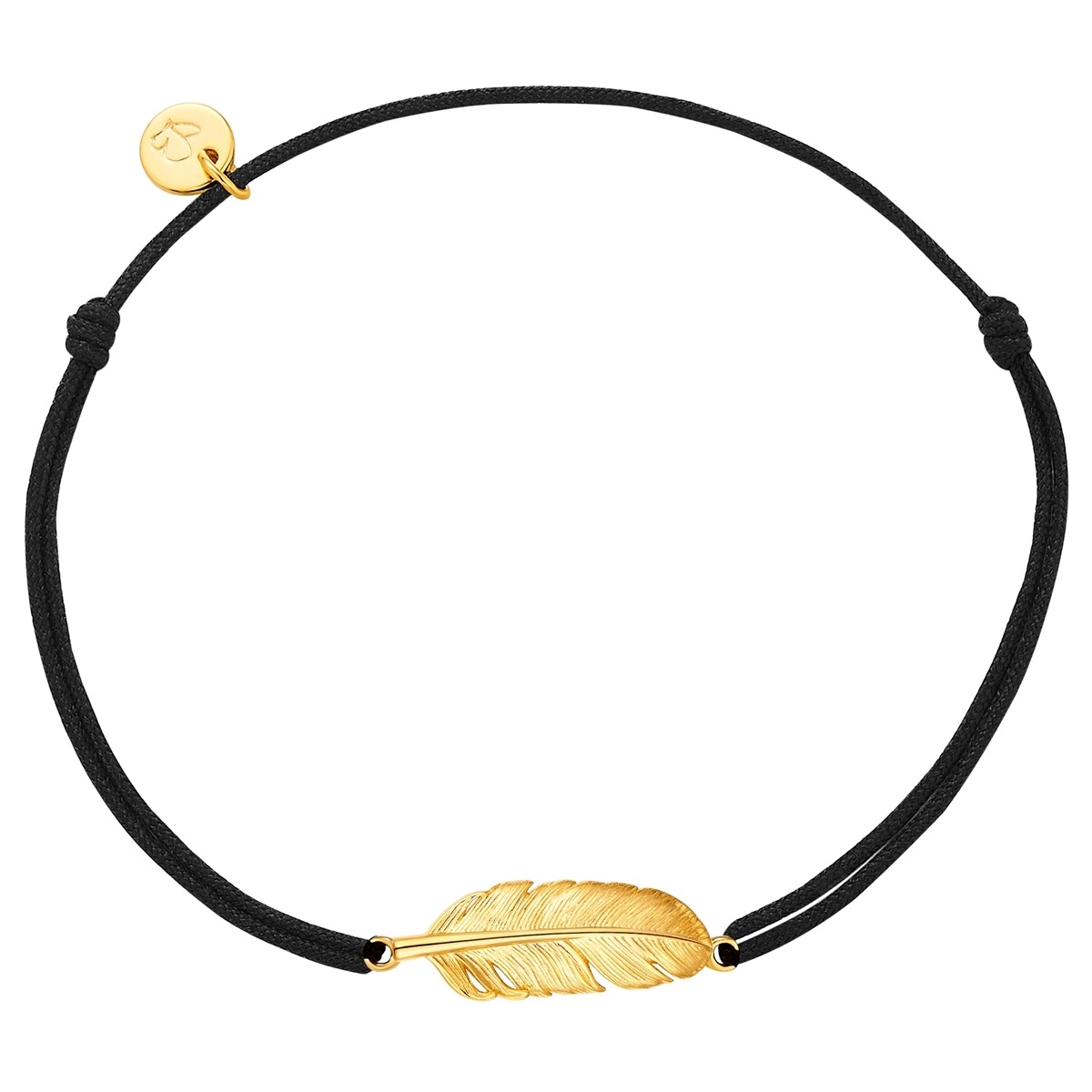 Damen Armband "GSM4006", Silber 925 (Sterlingsilber), gelb, GLANZSTÜCKE MÜNCHEN, Silber 925 (Sterlingsilber), Armbänder, Feder