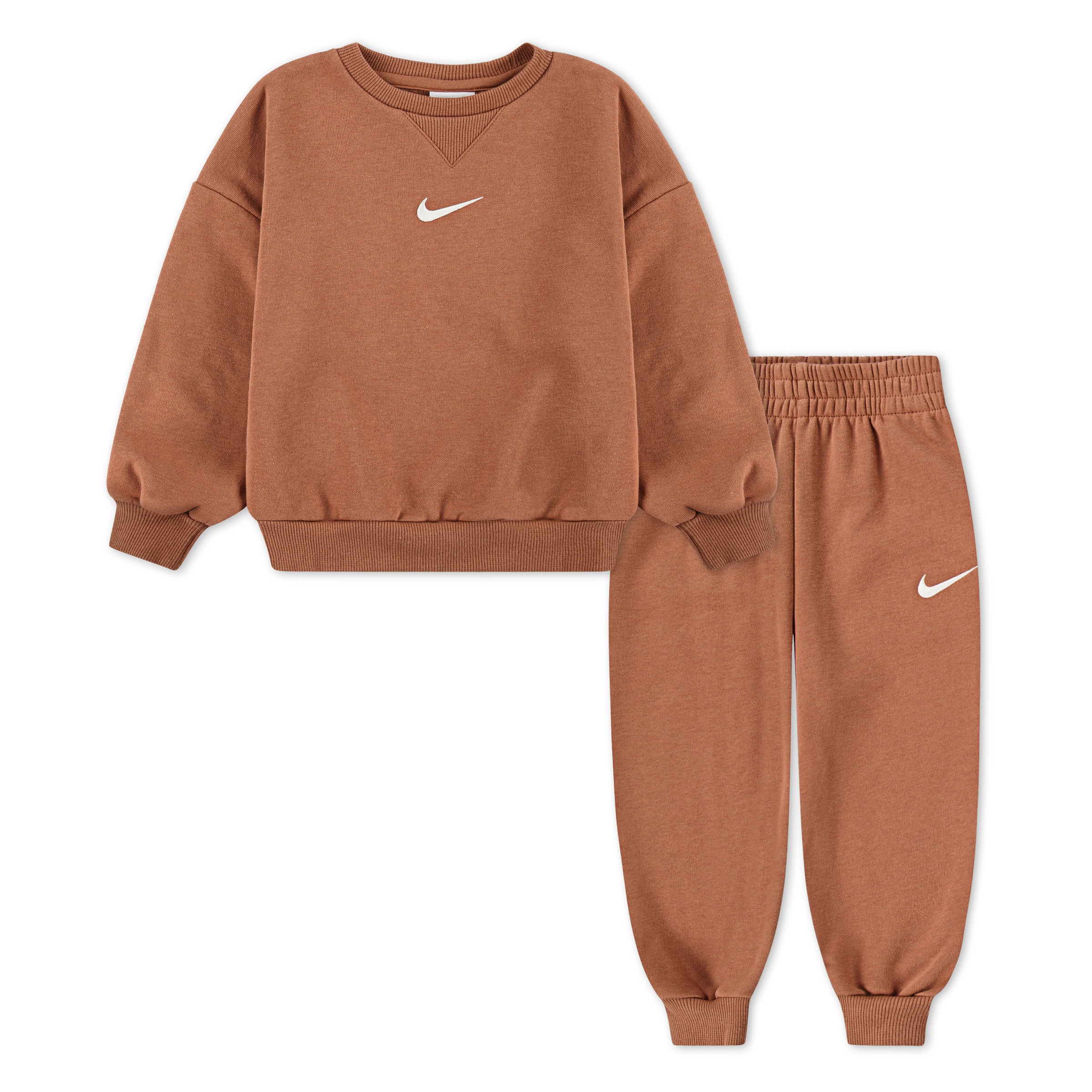 Nike Sportswear Jogginganzug »NKN ESSENTIAL FLEECE CREW SET« 2 tlg. für Babys, für Sportmode und Outdoormode, für bequemen Tragekomfort