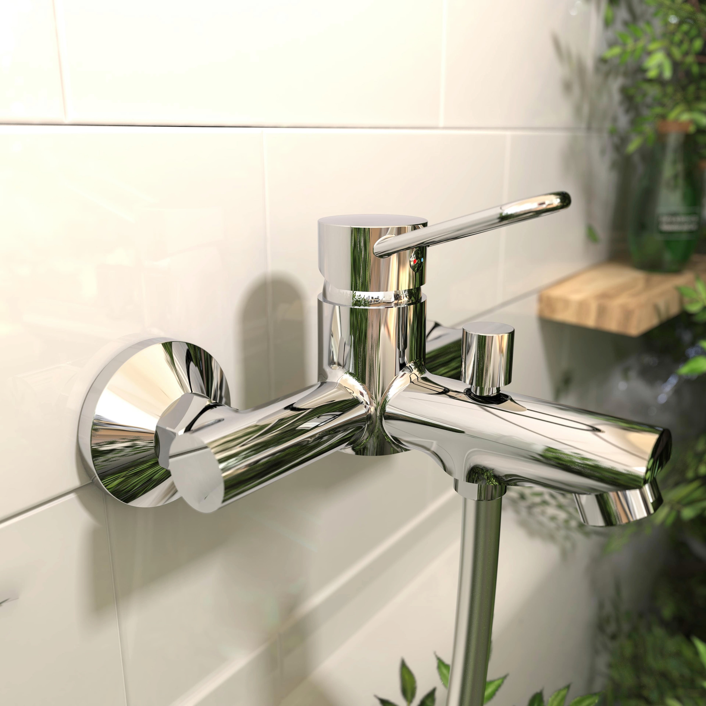 Eyckhaus bath & relaxing Wannenarmatur »Stylist«, Mischbatterie Badewanne, Wasserhahn Bad, Wannenarmatur in Chrom