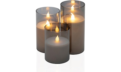 Pauleen LED-Kerze »Classy Smokey Candle«, (Set, 3 tlg.), Wachskerze kaufen