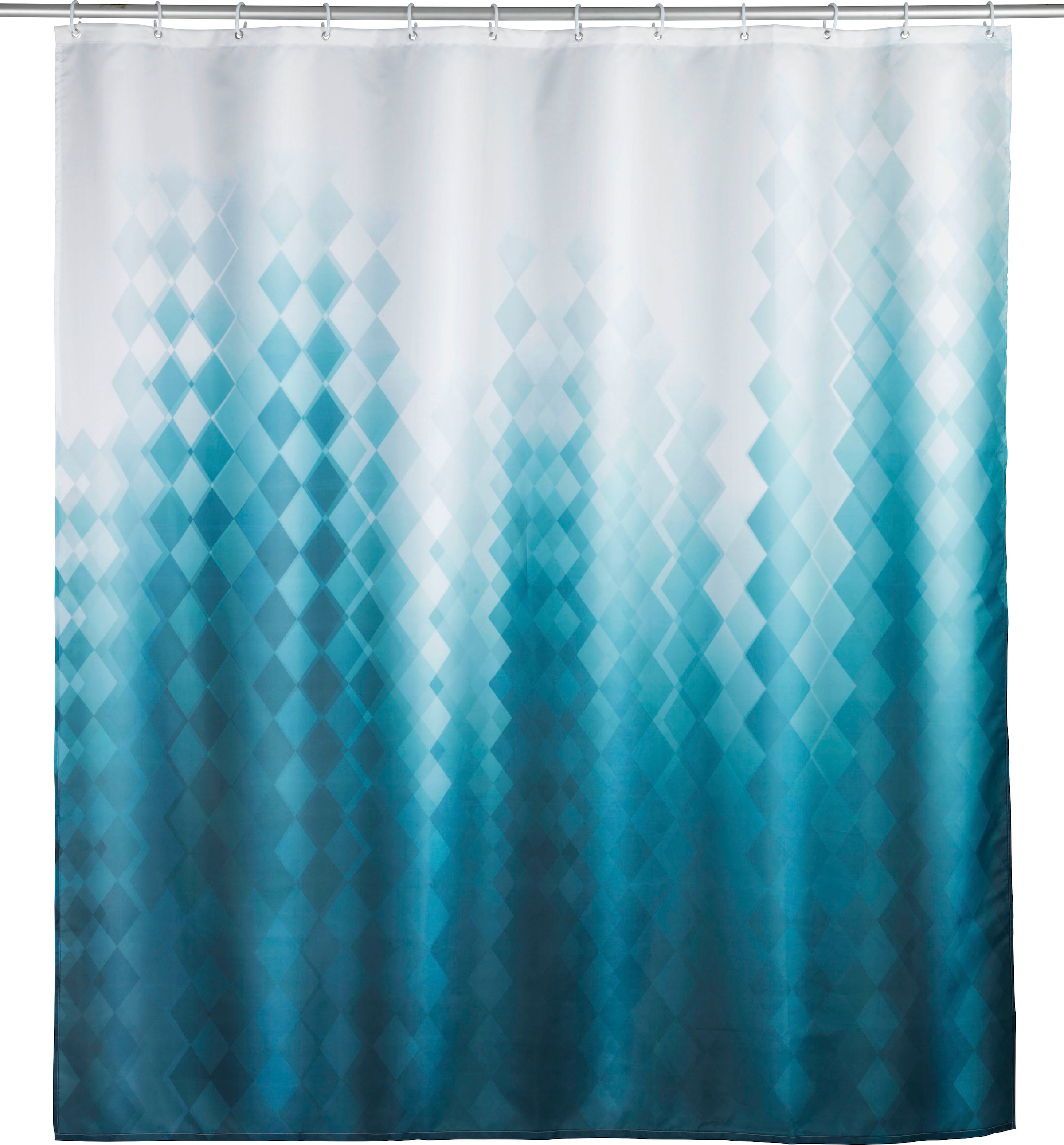 WENKO Duschvorhang "Alara" Breite 180 cm Höhe 200 cm, Batik-Optik günstig online kaufen
