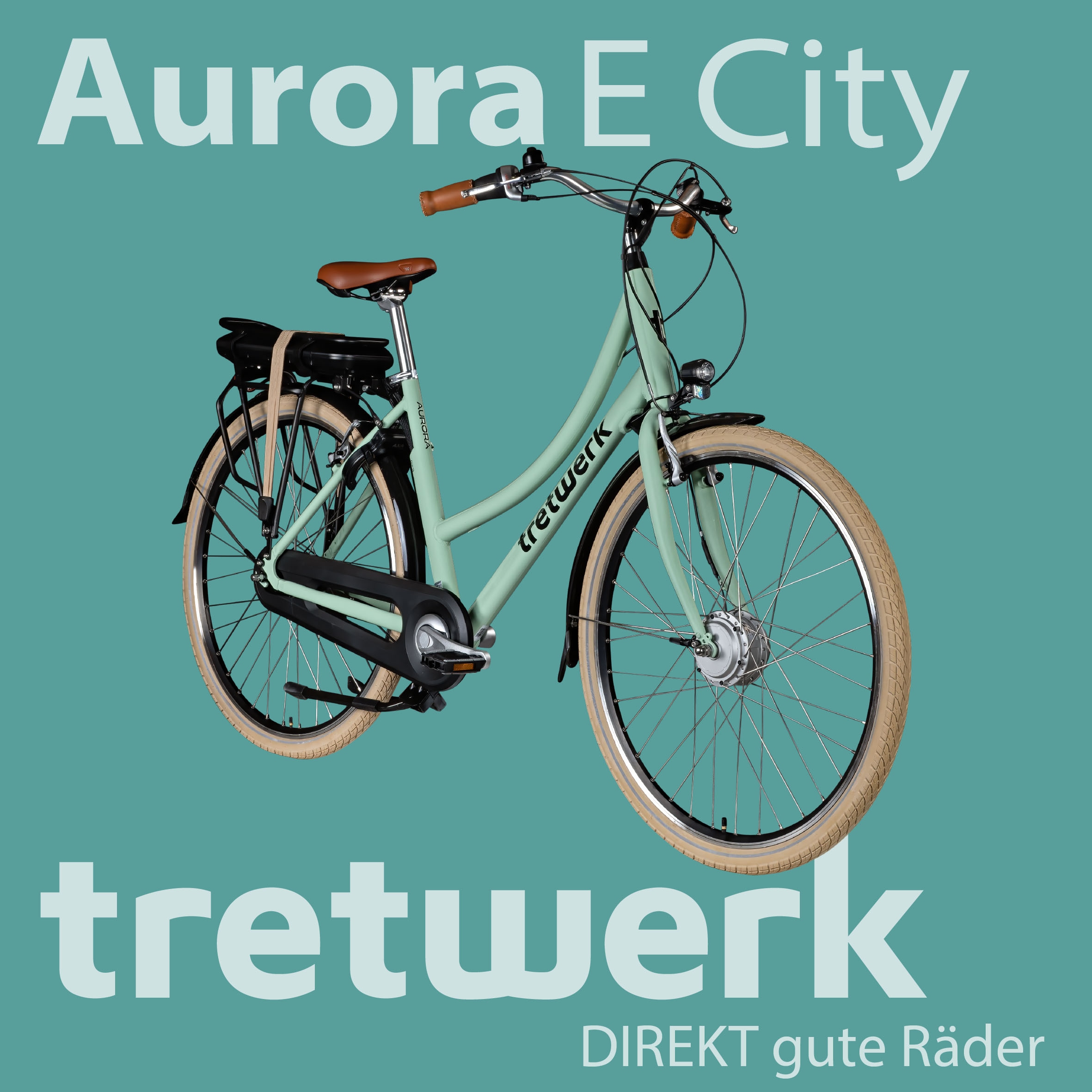 Tretwerk E-Bike »Aurora«, 7 Gang, Frontmotor 250 W
