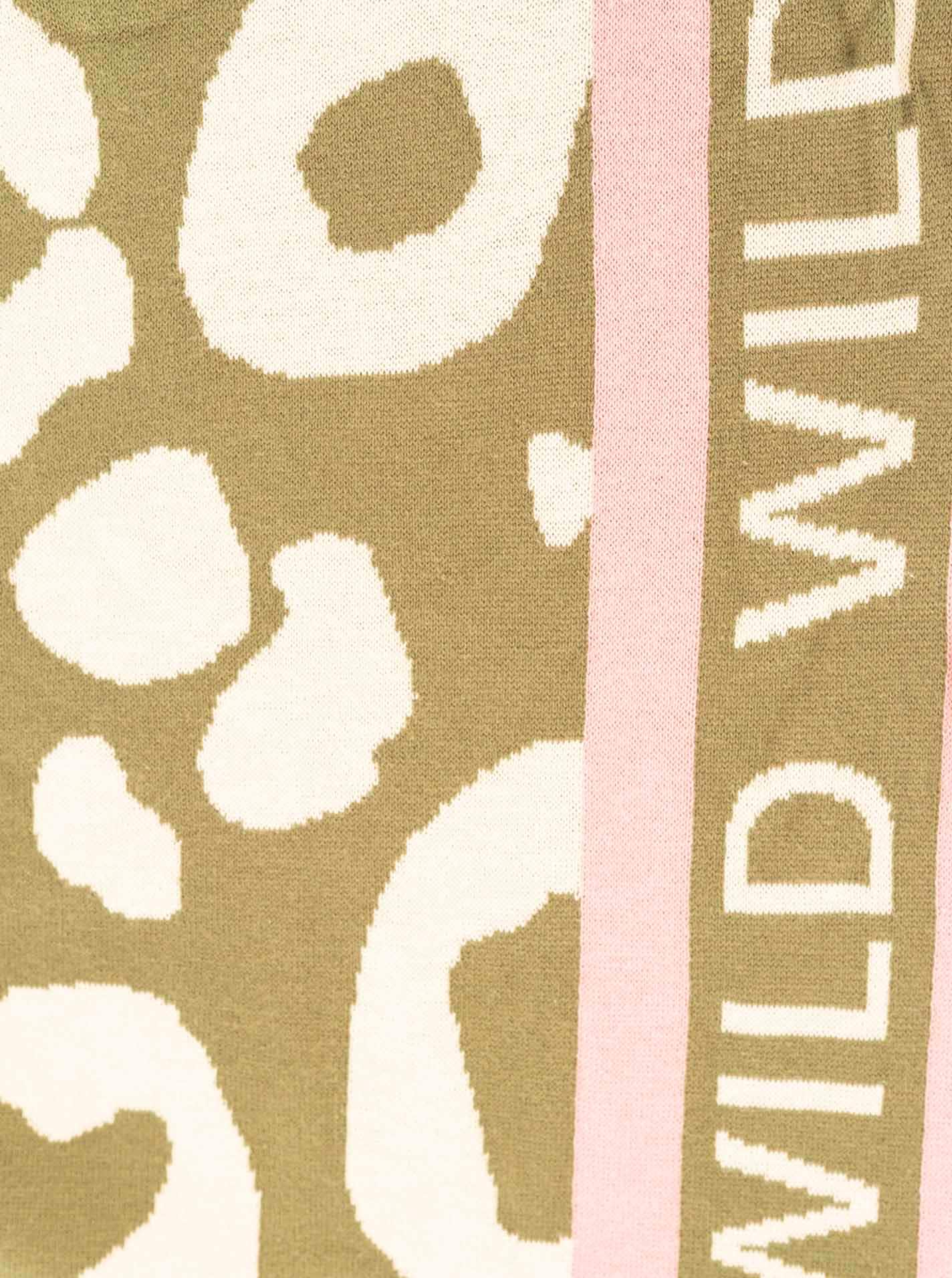 Zwillingsherz Dreieckstuch »"WILD Leo"« Animal-Muster, klassische Dreiecksform, Schriftzug am Rand