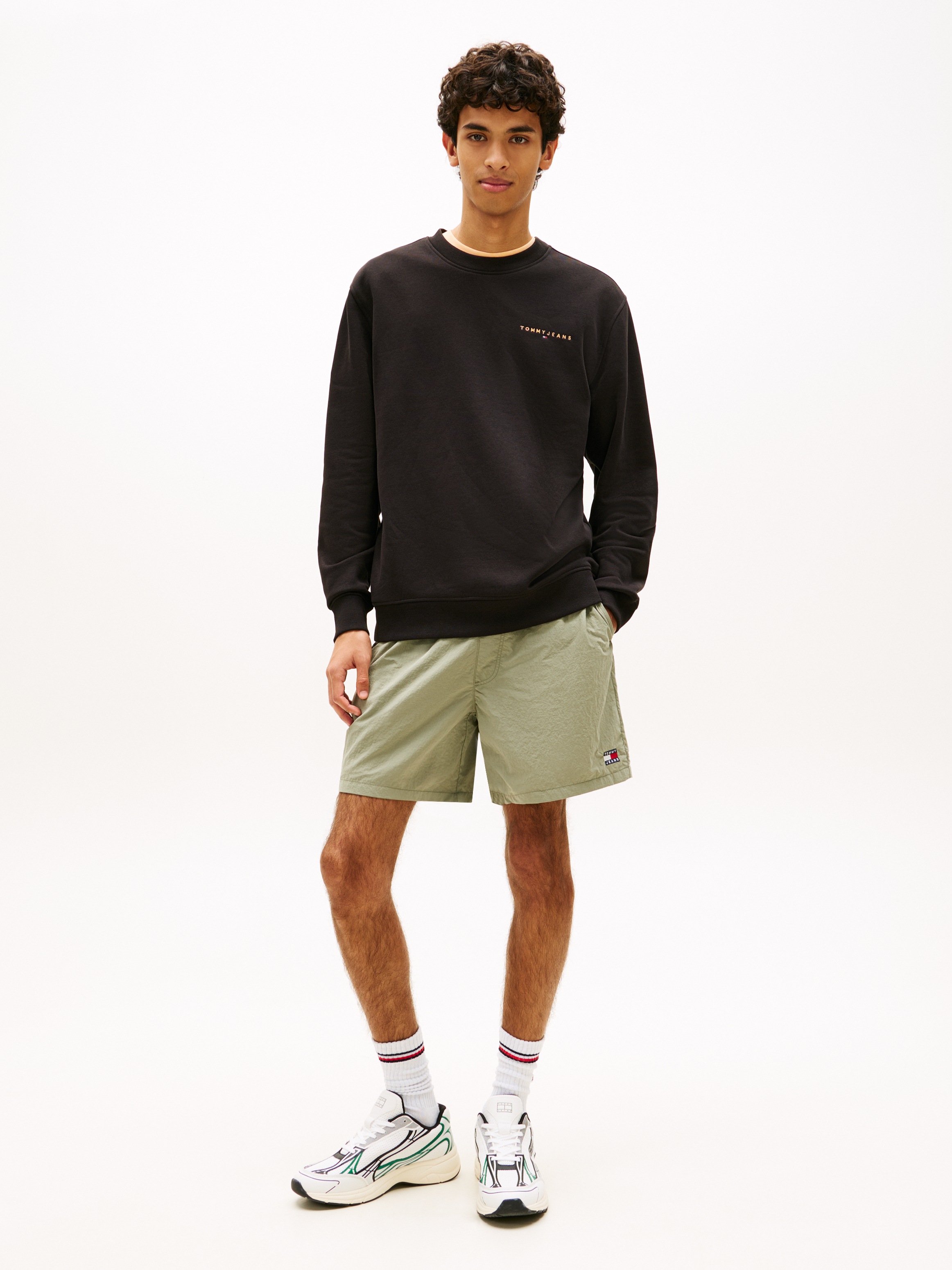 Thumbnail - Tommy Jeans Sweatshirt "TJM REG LINEAR CREW EXT", mit Logostickerei