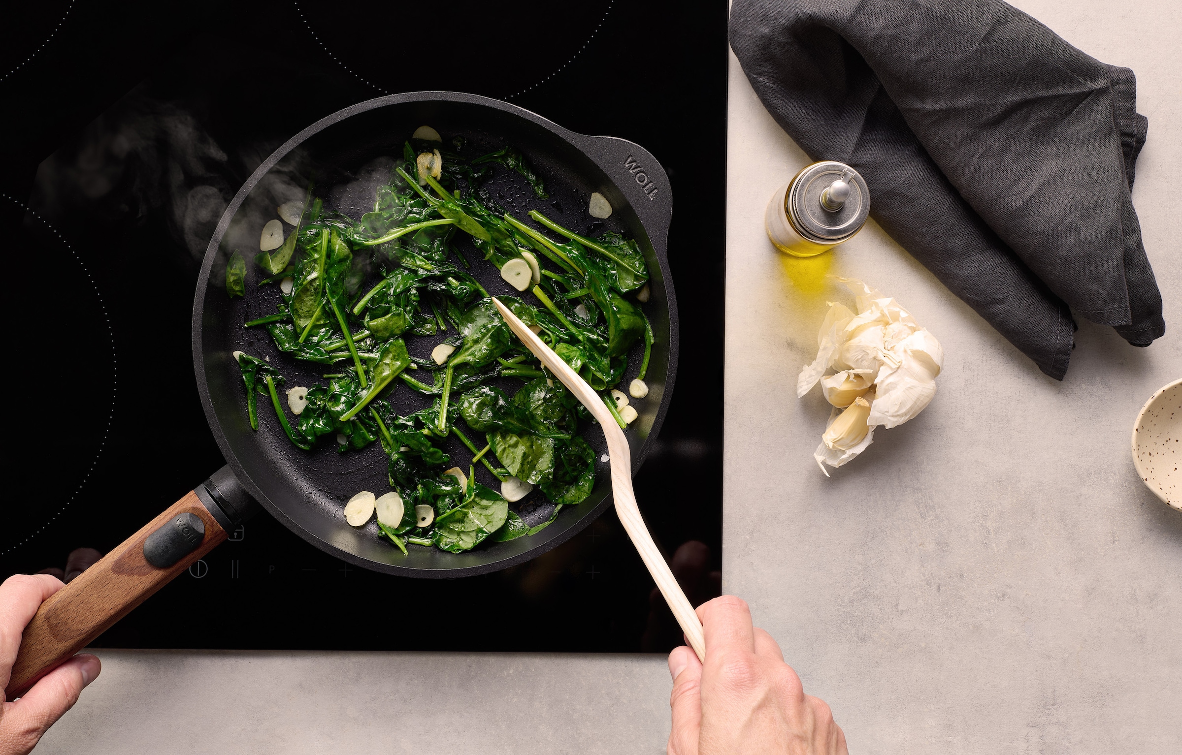 WOLL MADE IN GERMANY Bratpfanne »Eco Logic QXR« Aluminiumguss 1 Stk. tlg. Abnehmbarer Stiel, Antihaftbeschichtet