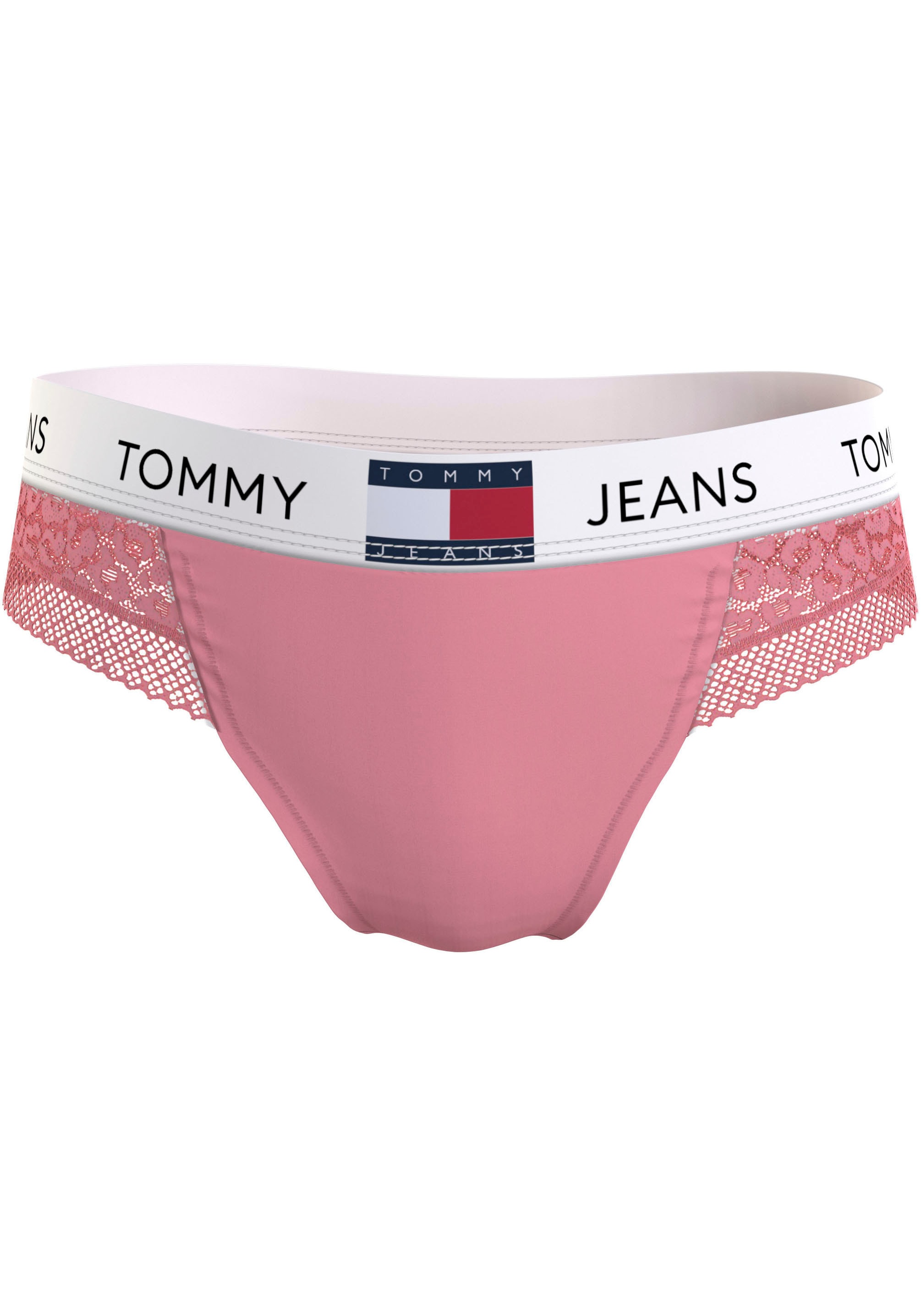 Tommy Hilfiger Underwear String »THONG«, mit Spitze & Tommy Hilfiger Logo-Elastikbund