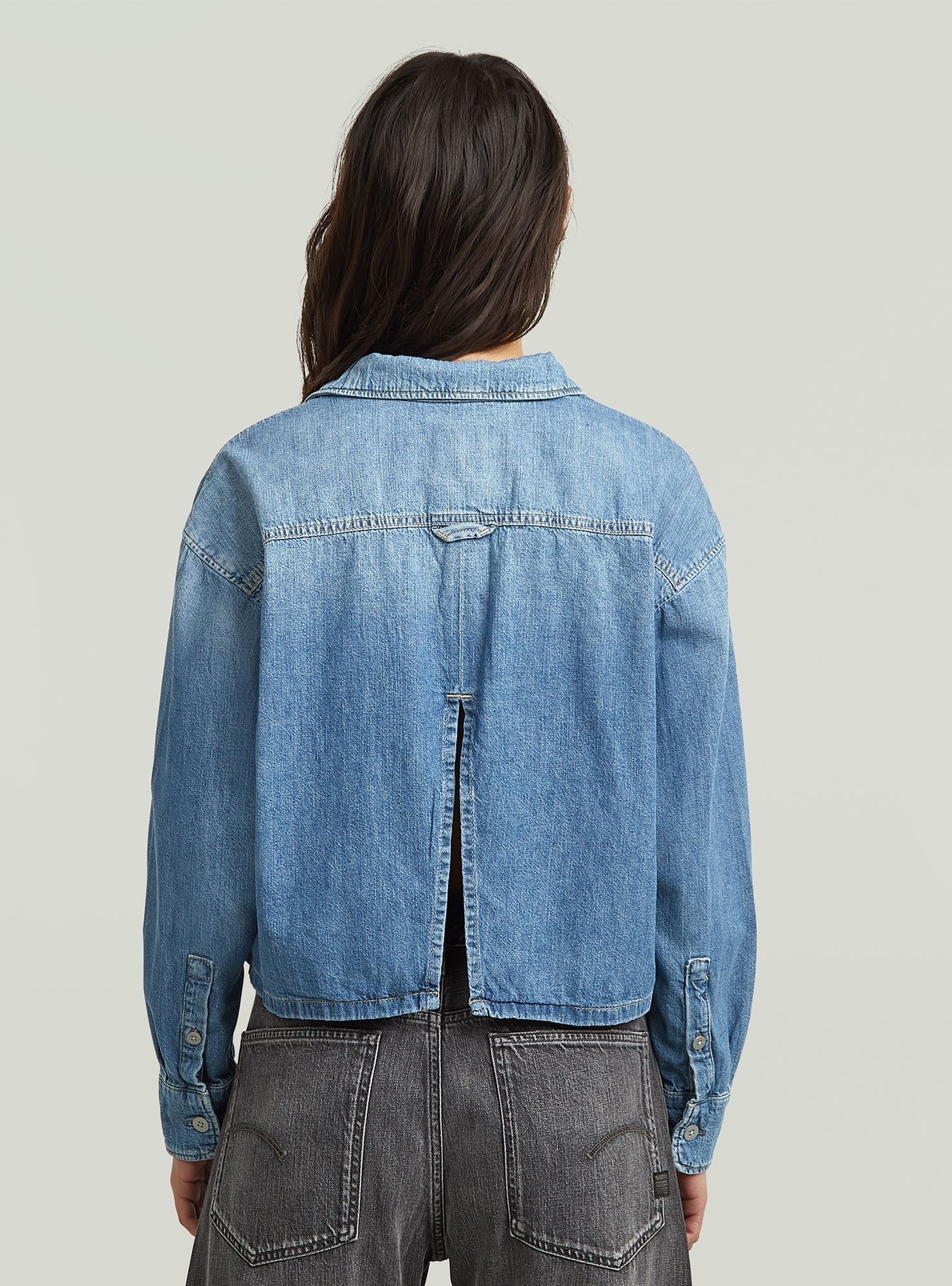 G-STAR Langarmshirt »Boxy Day Hemd«