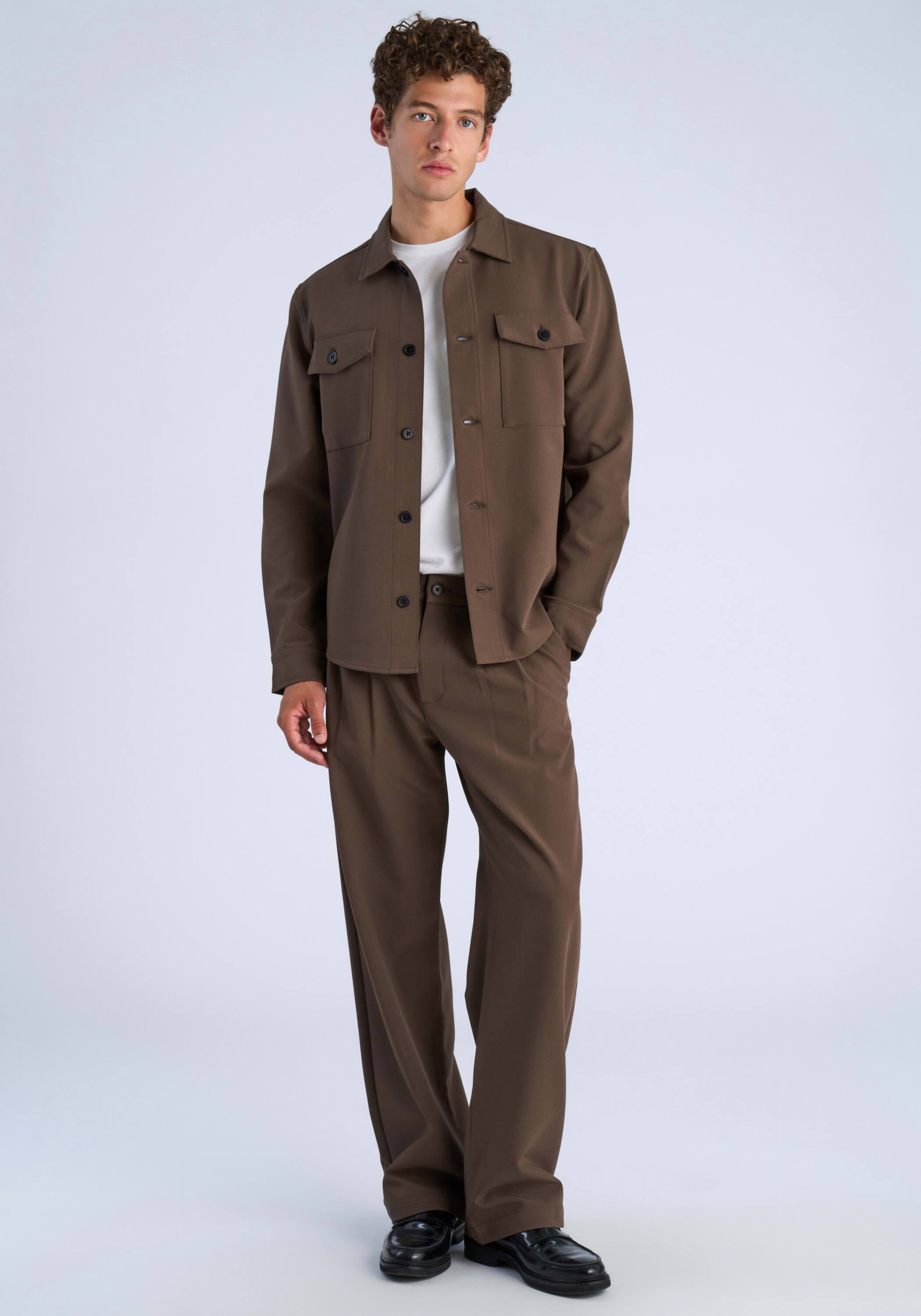 LINDBERGH Outdoorhemd »Hemdjacke Regular Fit, Cropped«