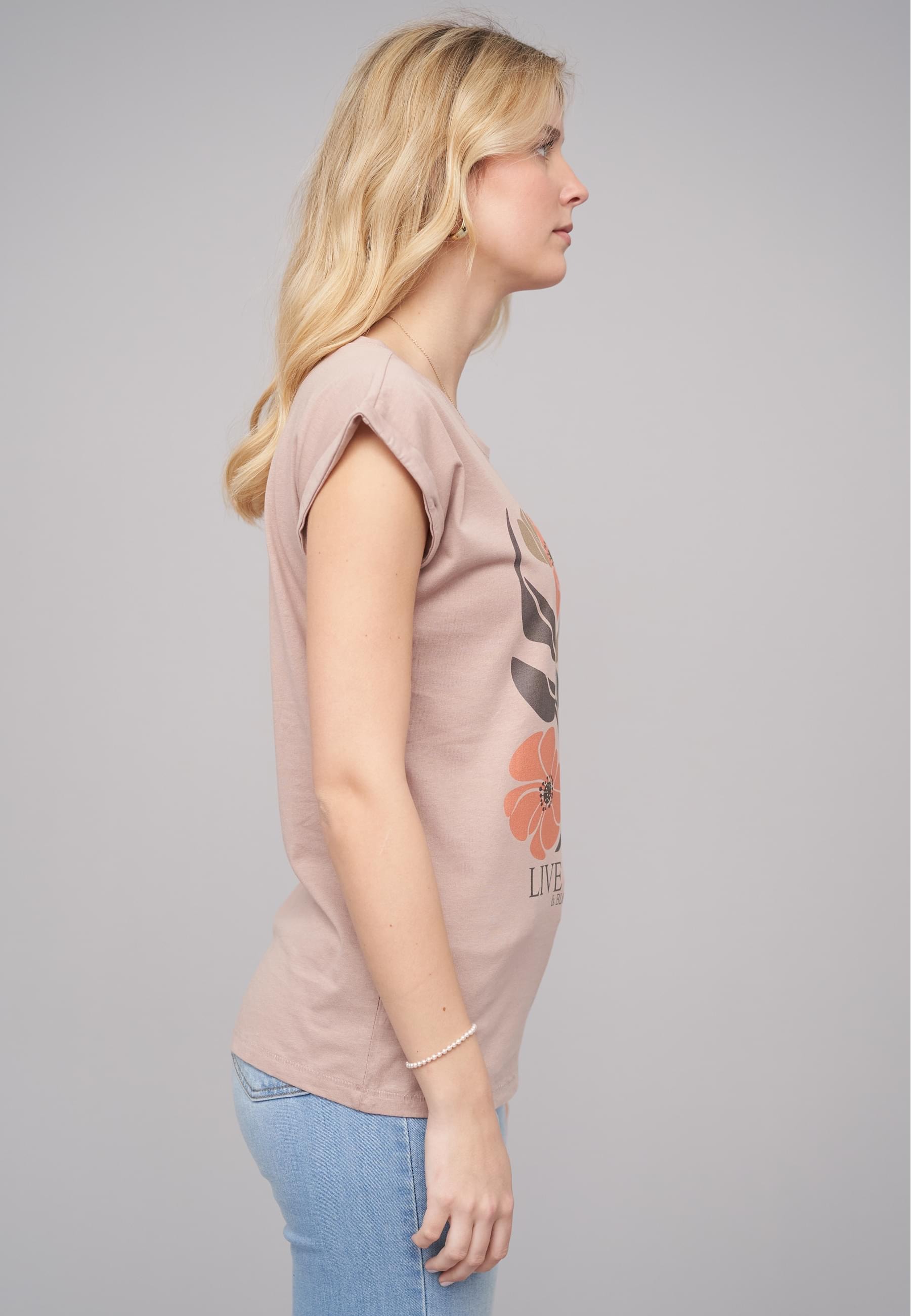 CLOUD 5IVE T-Shirt »CLOUD 5IVE Ladies 77 Live Simple Tee«, (1 tlg.)