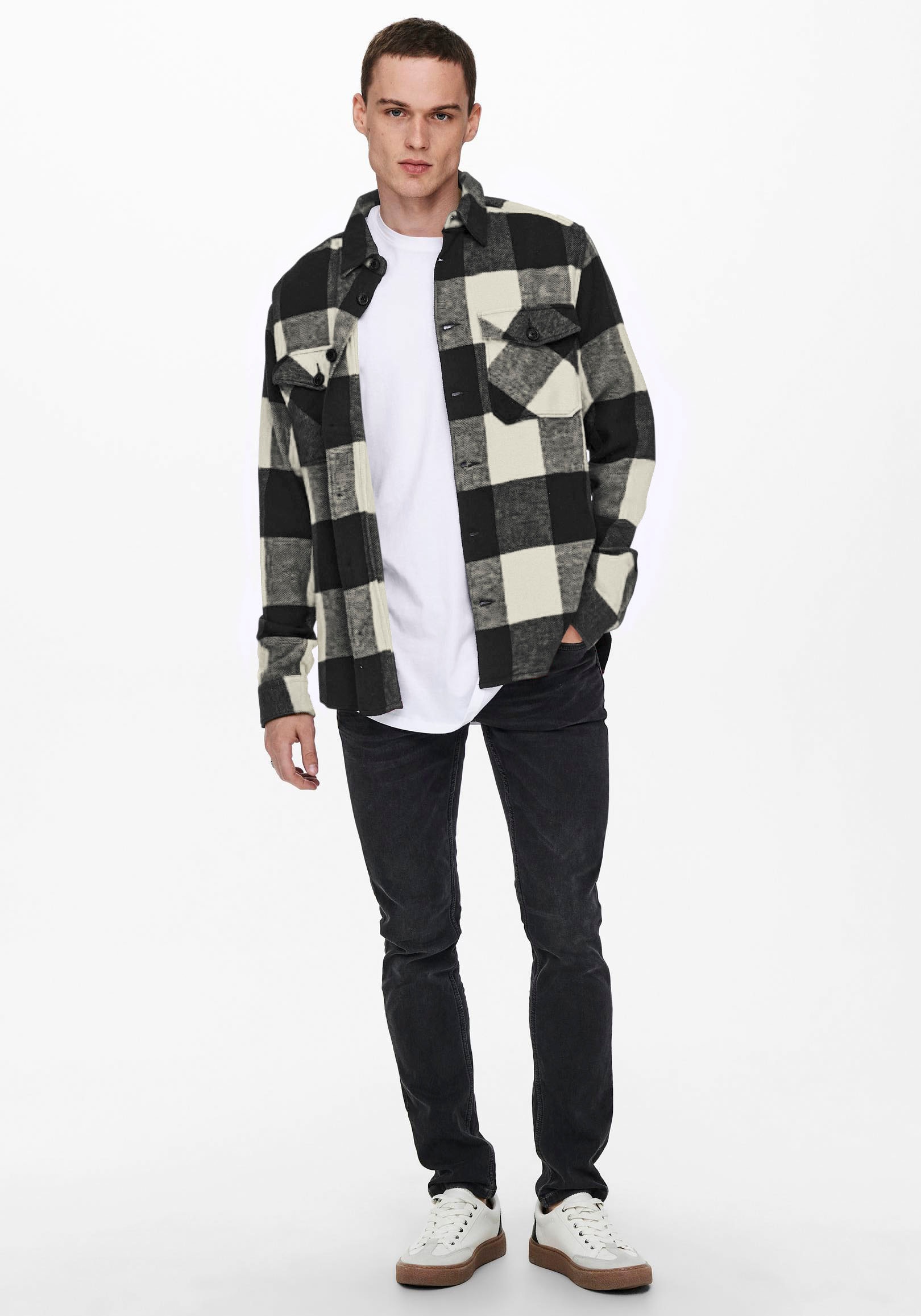 ONLY & SONS Karohemd »MILO LIFE CHECK OVERSHIRT«