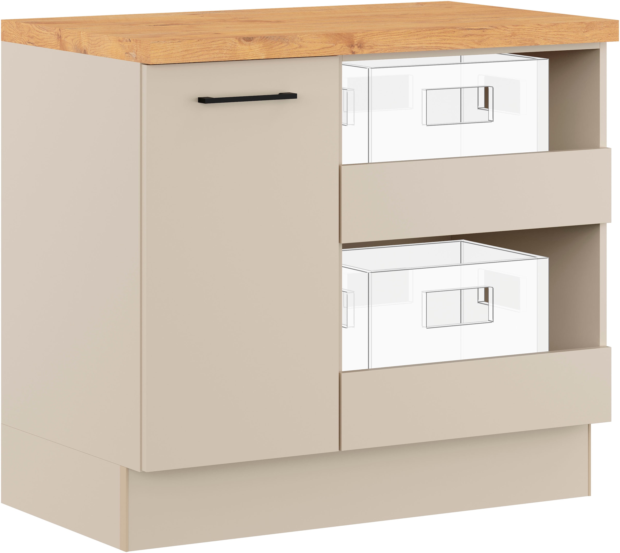 IMPULS KÜCHEN Mehrzweckschrank-Set "Warschau", (4 St.), Vielfältige Variant günstig online kaufen