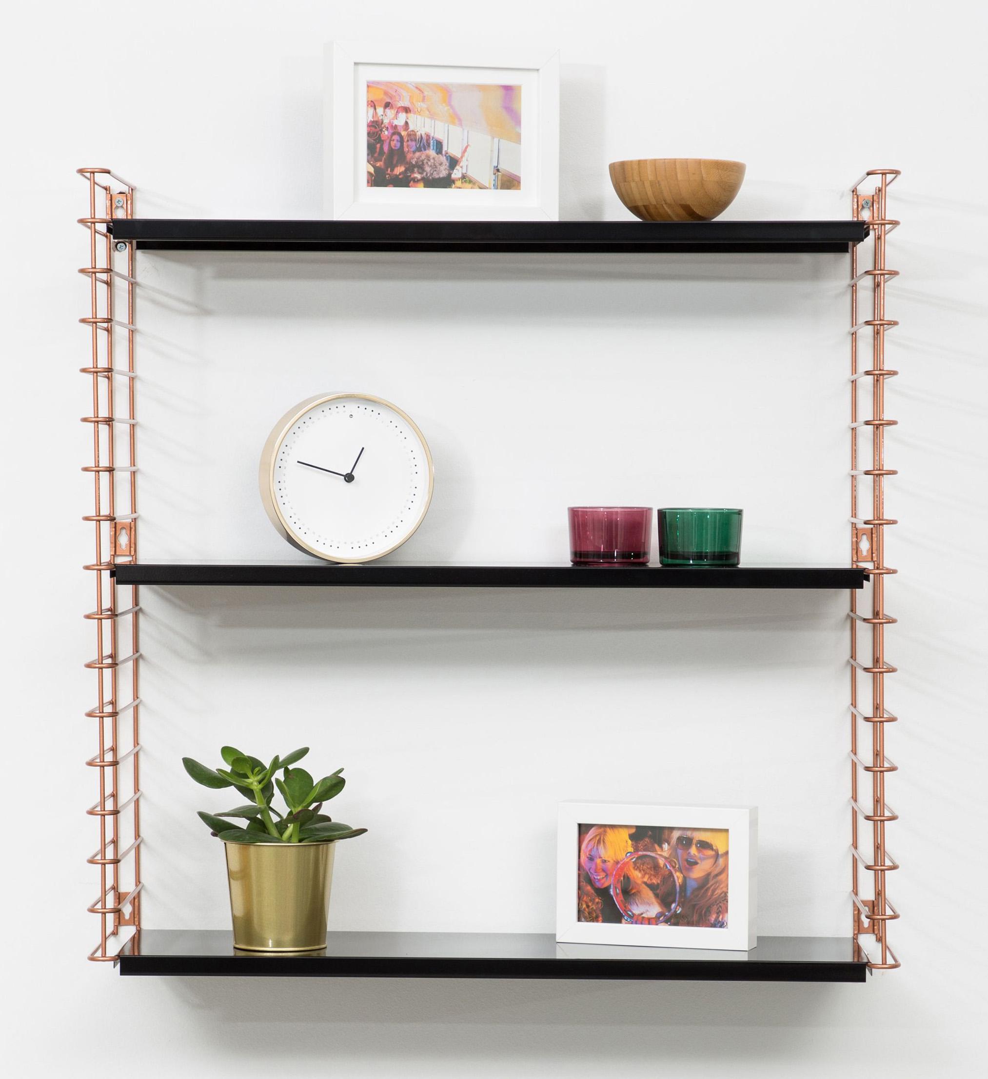 Thumbnail - Metaltex Wandregal "Tomado" Seitengitter kupferfarben