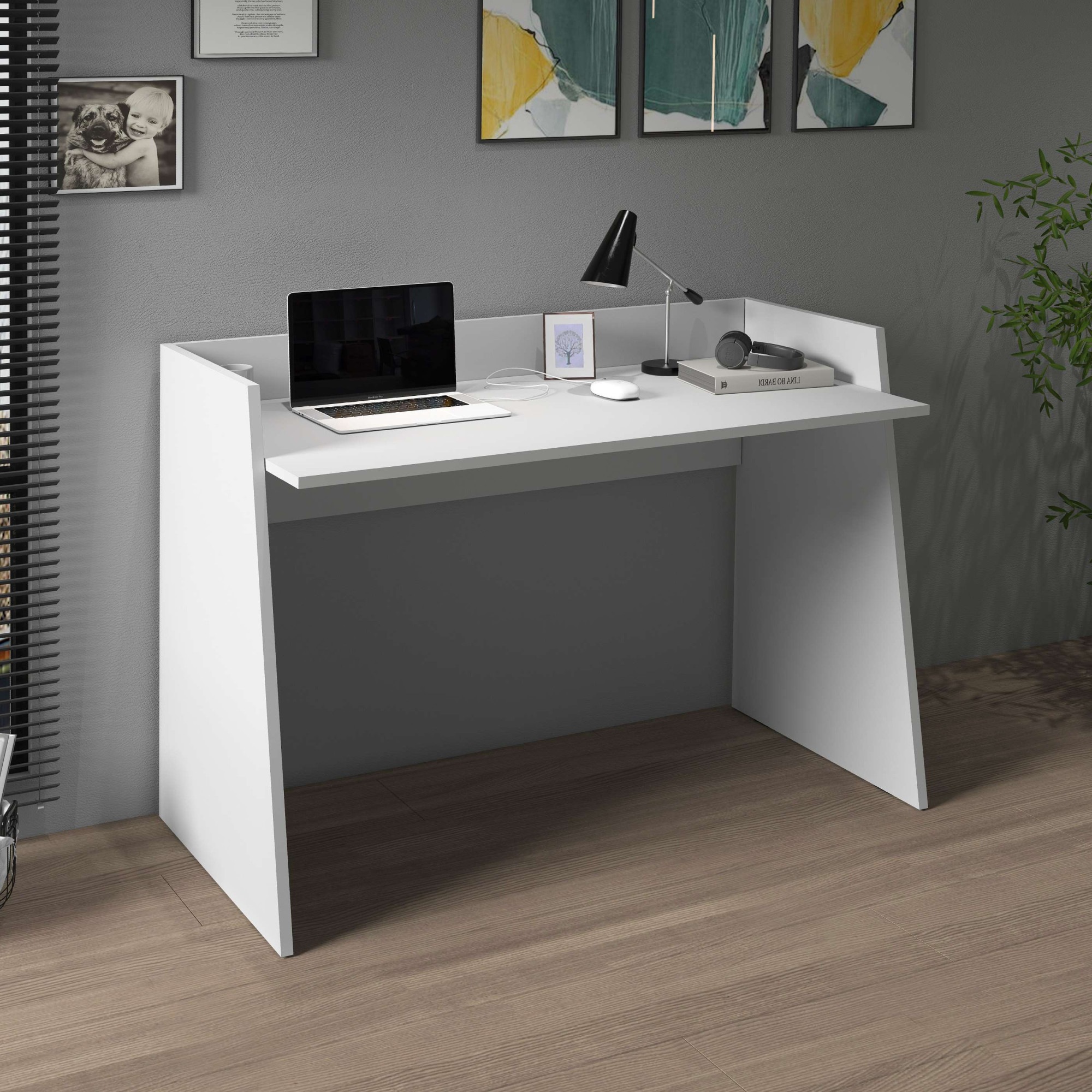 Thumbnail - Home affaire Schreibtisch "Vega, Schreibtisch, kleiner Computertisch, Bürotisch für Büro" 1 Stk. tlg. mit 2 Diagonalseit...