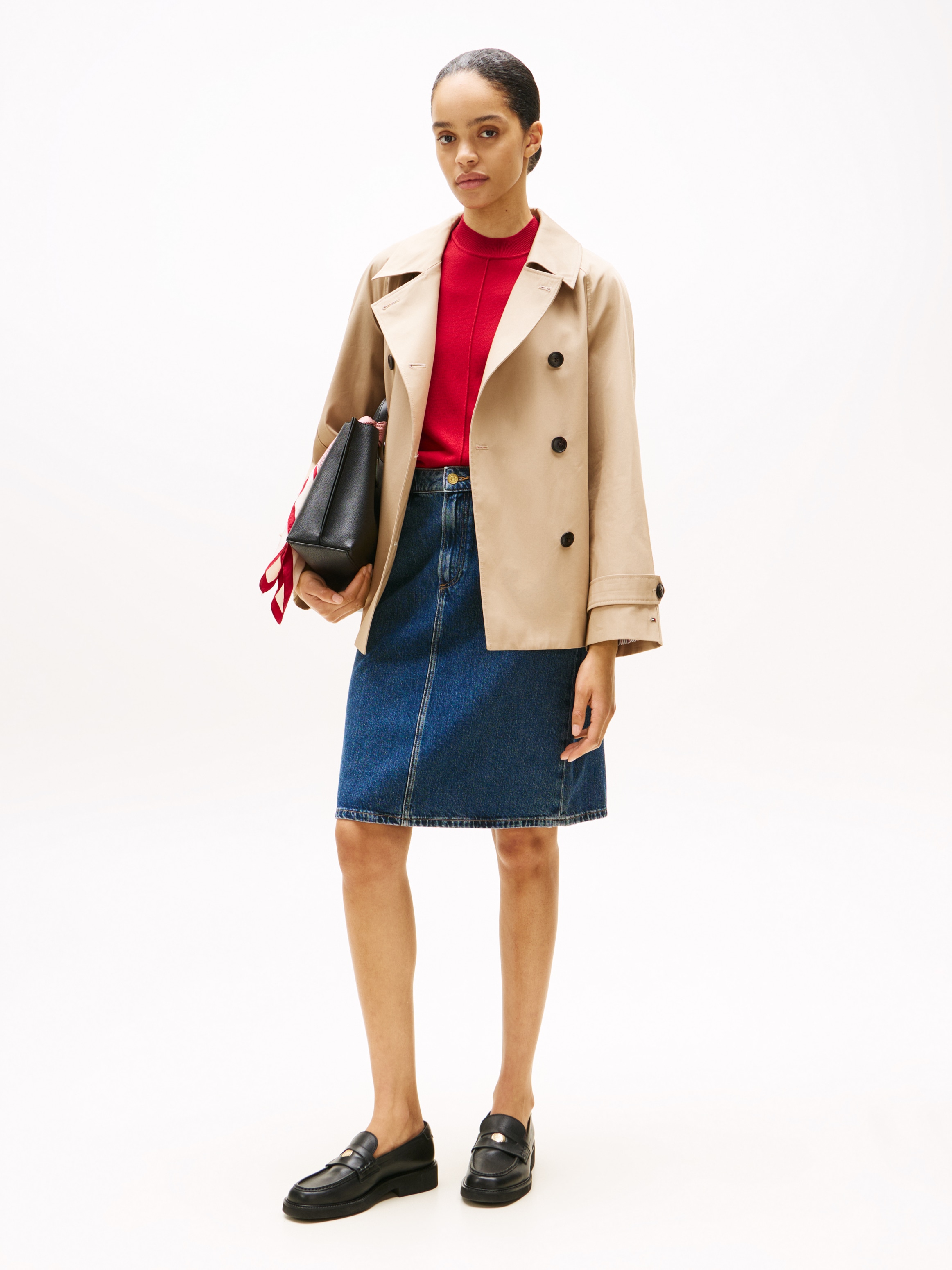 Tommy Hilfiger Jeansrock »DNM DEE STRAIGHT KNEE RW SKIRT«