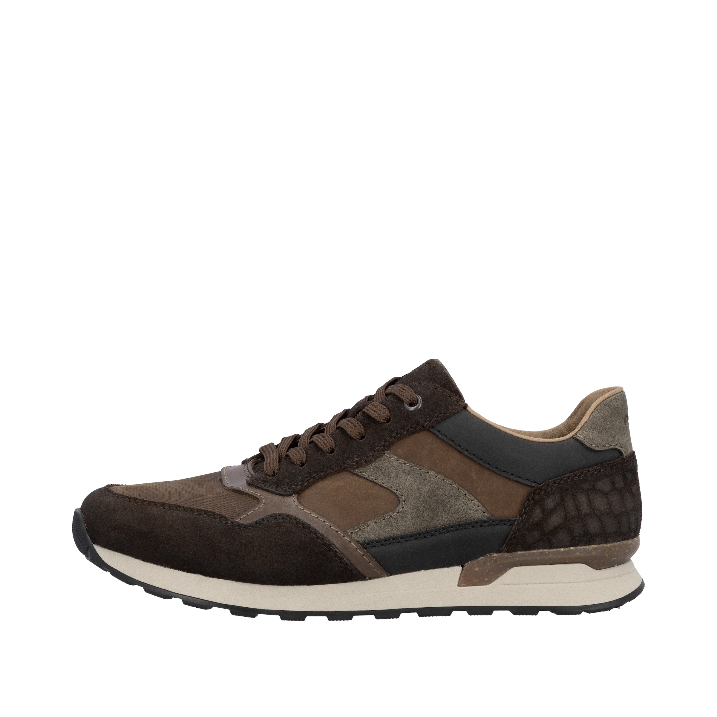 Rieker Sneaker, Halbschuh, Schnürschuh, Freizeitsneaker mit weichem Schaftrand