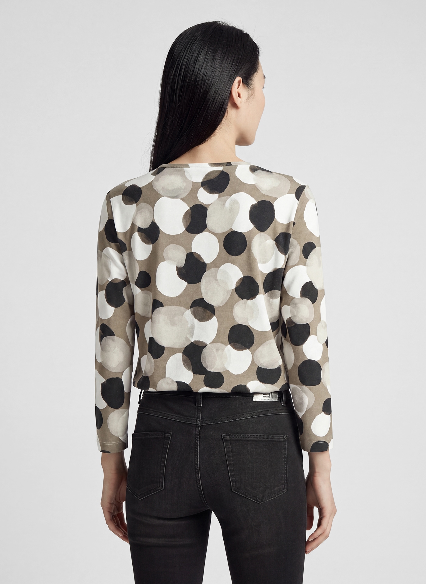 Rabe 3/4-Arm-Shirt mit grafischem Muster