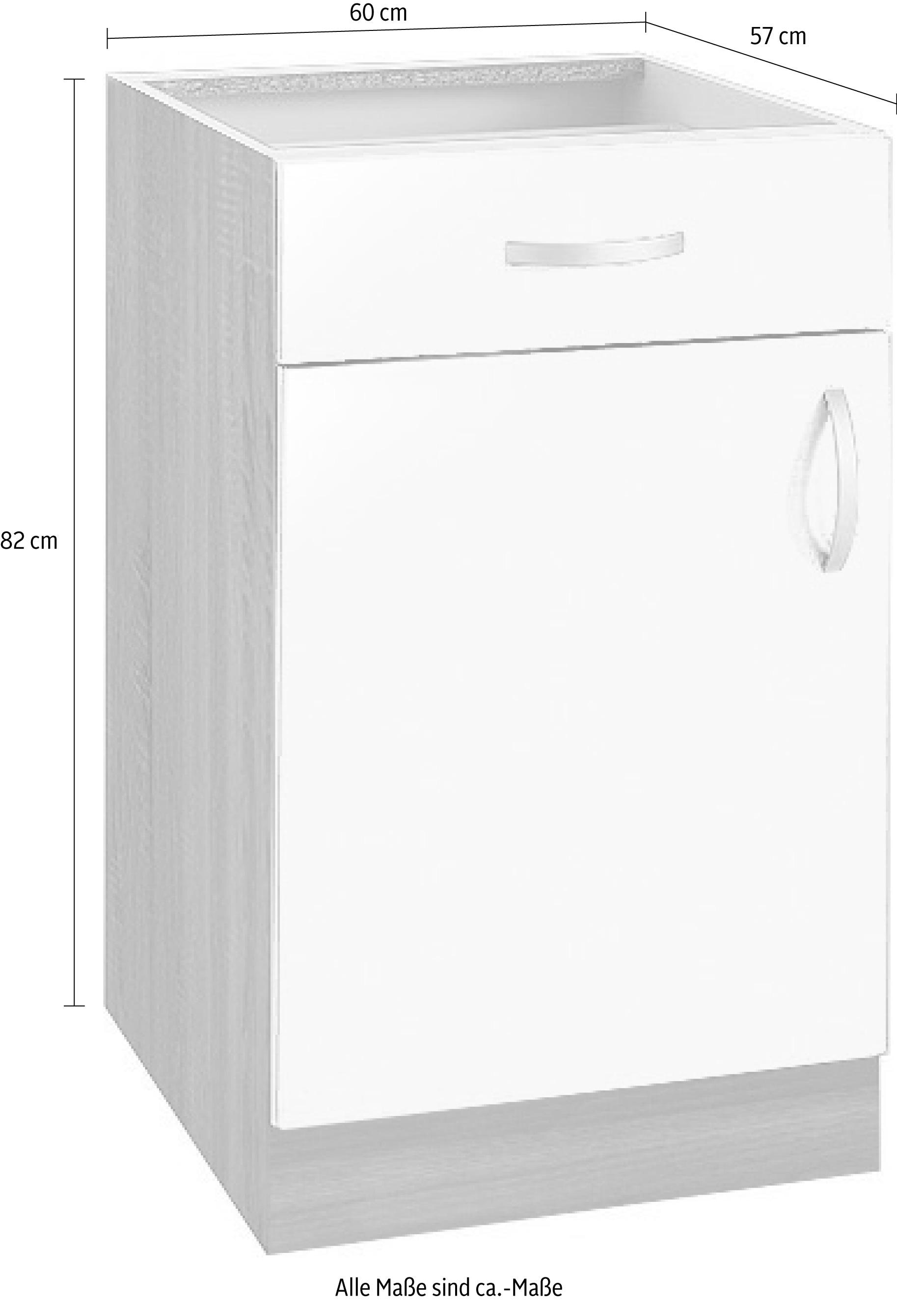 wiho Küchen Unterschrank »Flexi«, Breite 60 cm | BAUR | Spülenschränke