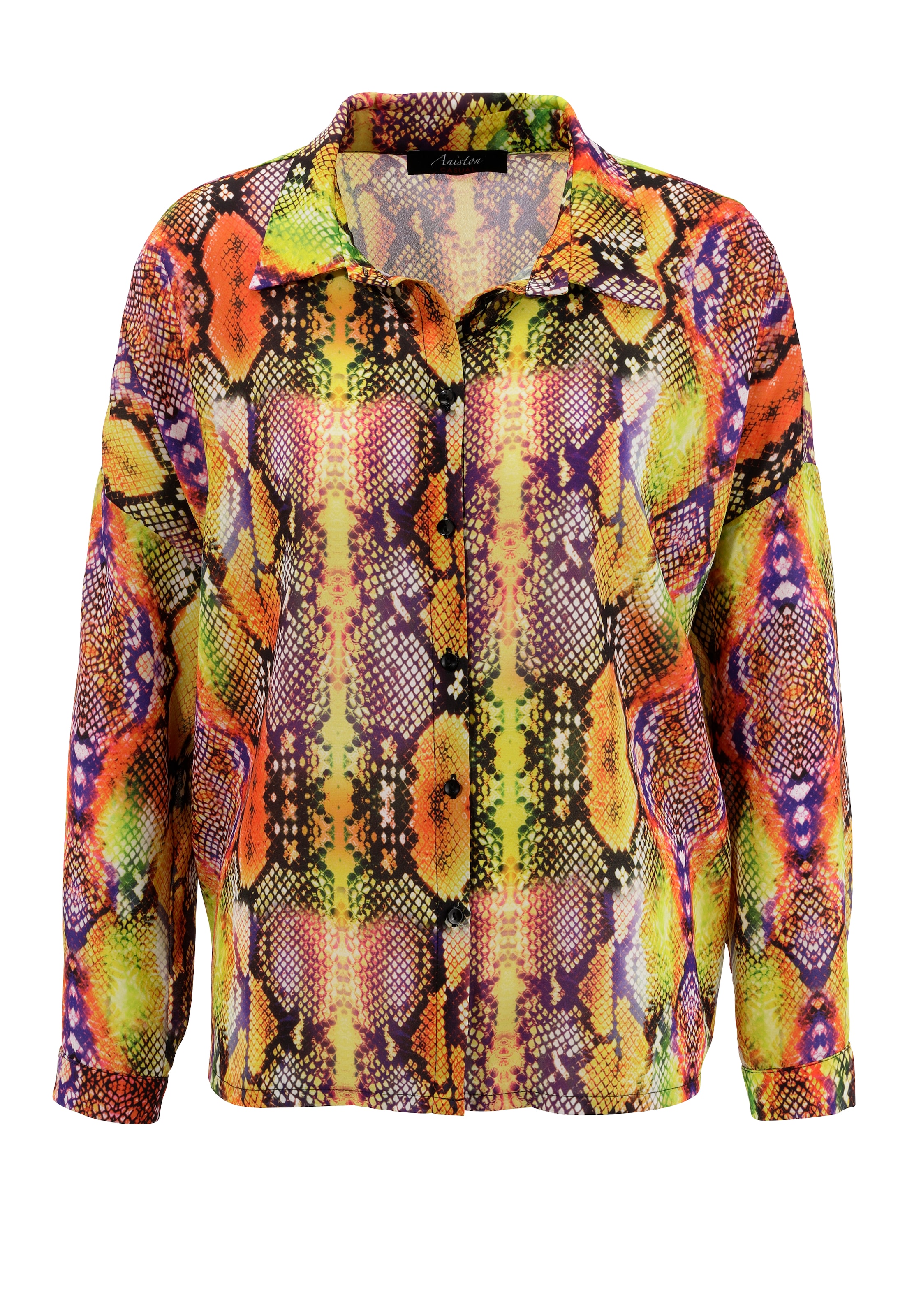 Aniston CASUAL Hemdbluse, mit | KOLLEKTION NEUE Schlangendruck farbenfrohem - BAUR bestellen