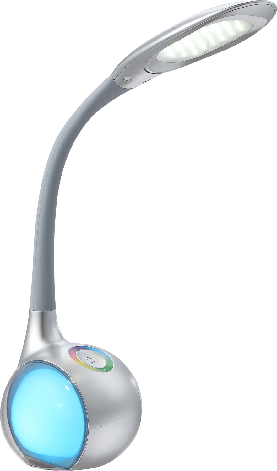 GLOBO LIGHTING LED Tischleuchte »TARRON« LED-Modul Kaltweiß Tischlampe/Arbeitszimmer/Bürotischleuchte/silbergrau