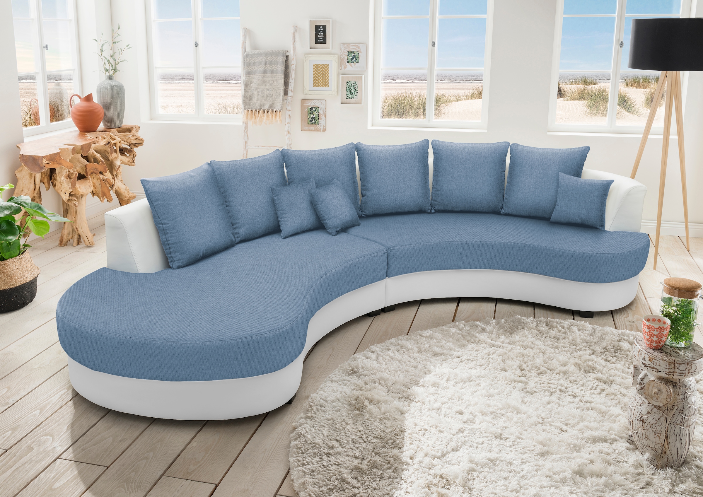 Home affaire Ecksofa "Limoncello organische Formensprache, L-Form" ergonomi günstig online kaufen