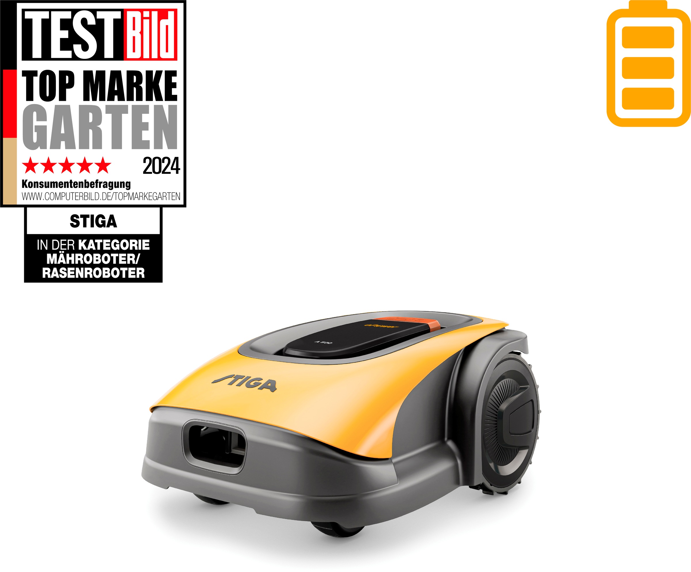 STIGA GARDEN Rasenmähroboter ""A 500"" kabellos, kostenlose Konnektivität günstig online kaufen