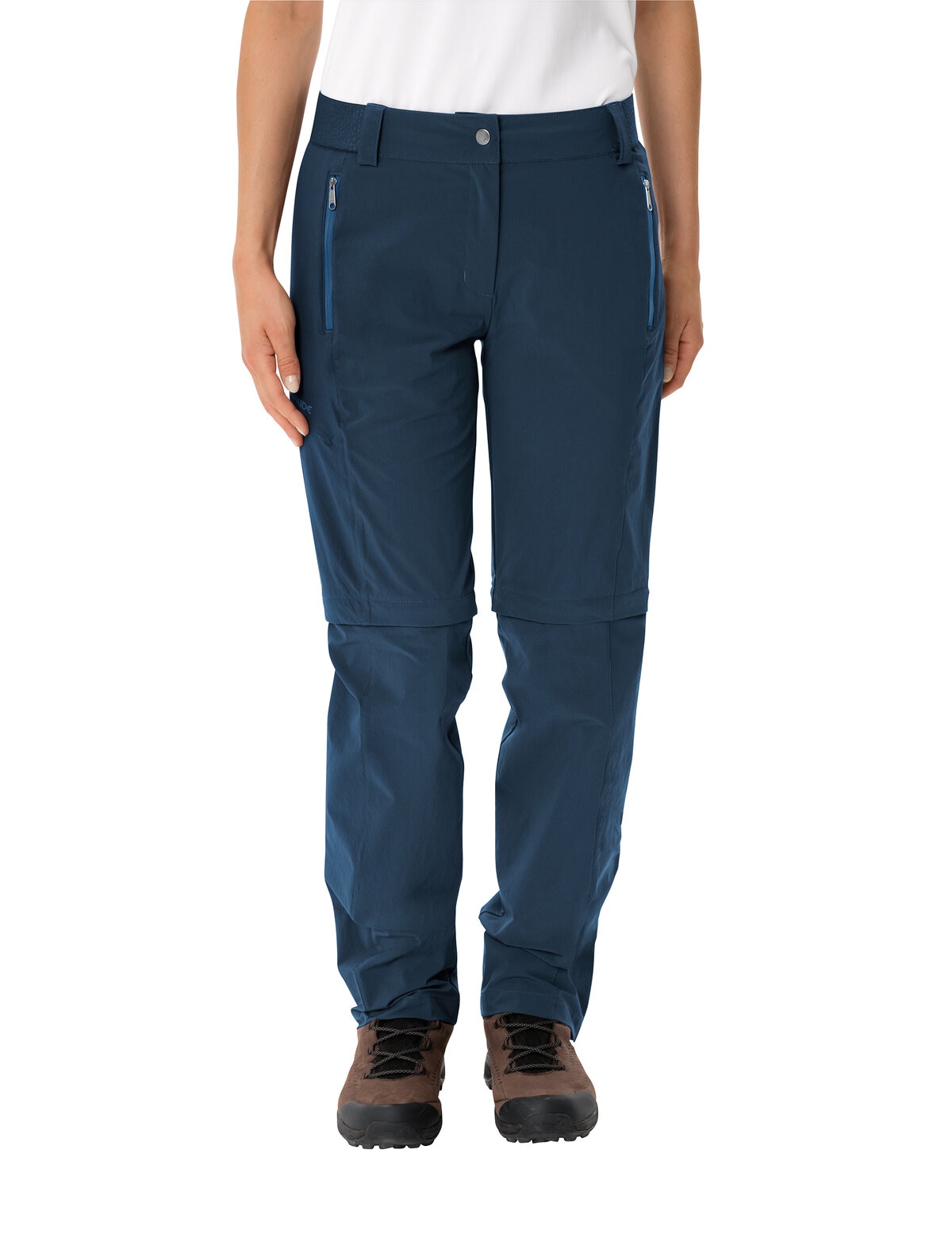 VAUDE Trekkinghose "WOMENS FARLEY STRETCH ZO T-ZIP PANTS II" für Wanderungen und Reisen, aus schnelltrocknendem Polyamid