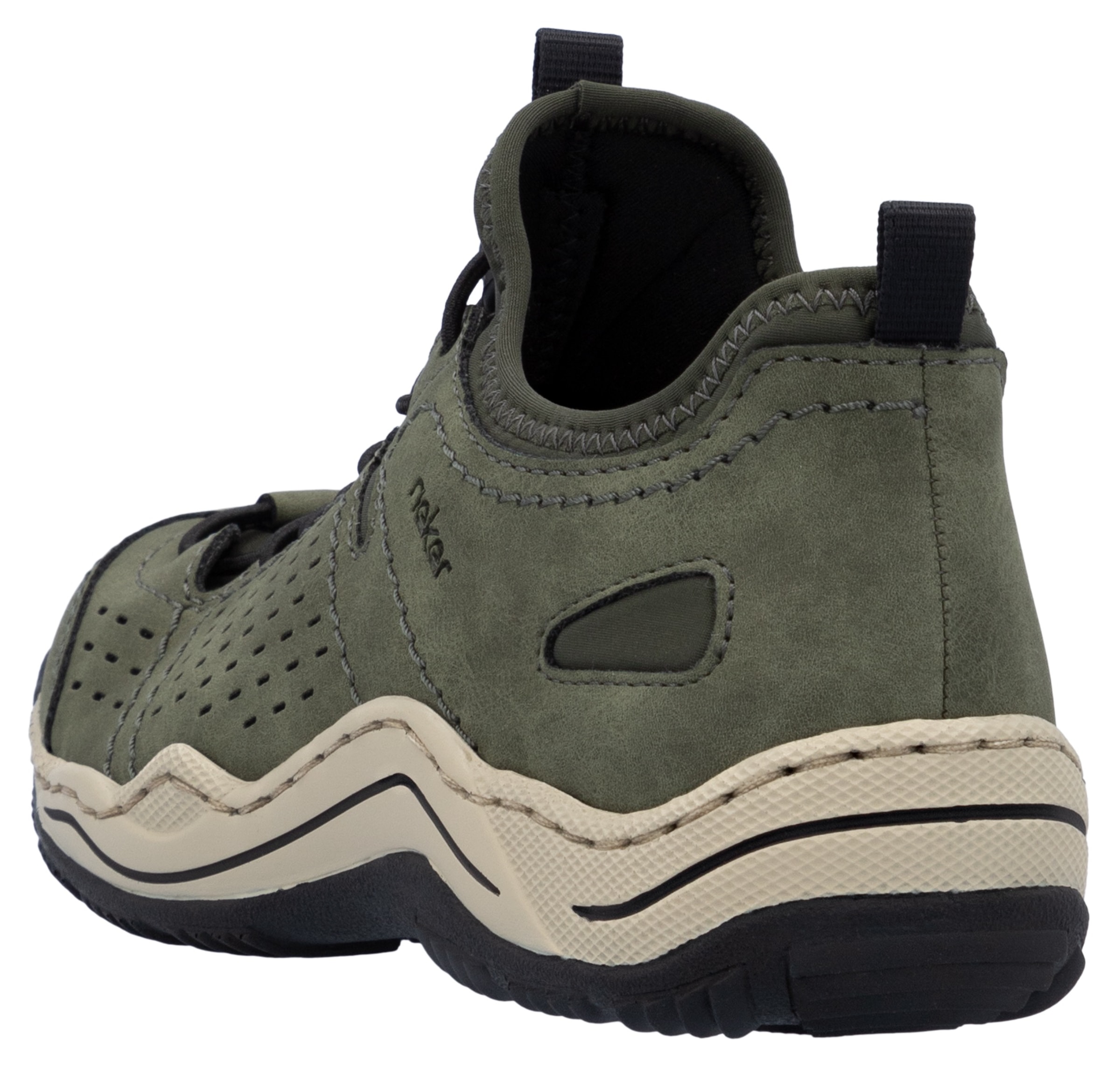 Rieker Slip-On Sneaker, Schlupfschuh, Freizeitsneaker, Halbschuh mit markanter Laufsohle