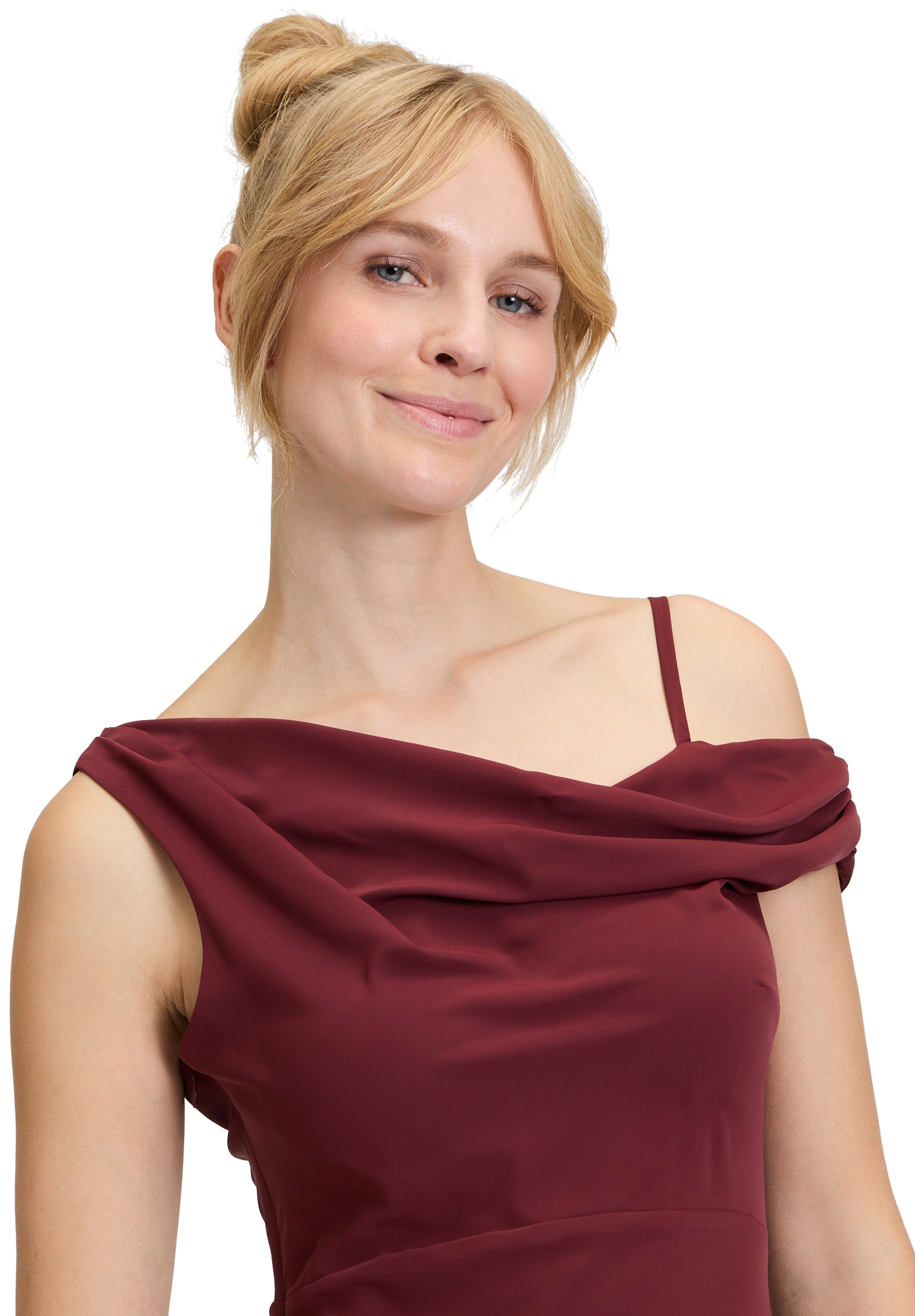 Vera Mont Abendkleid »Vera Mont Abendkleid mit Wasserfallausschnitt«, Material