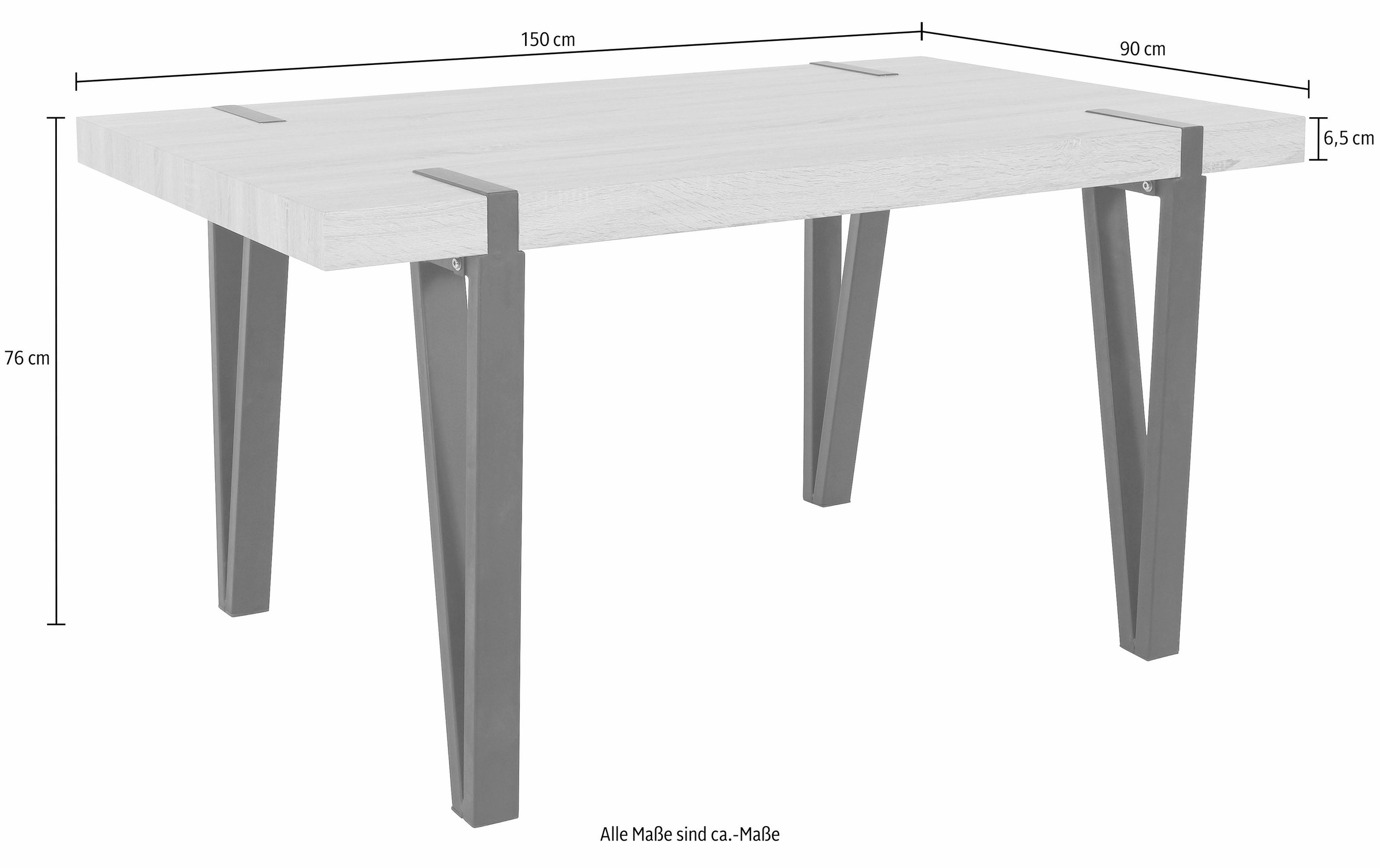 Home affaire Esstisch »Sanchez«, Breite 150 cm