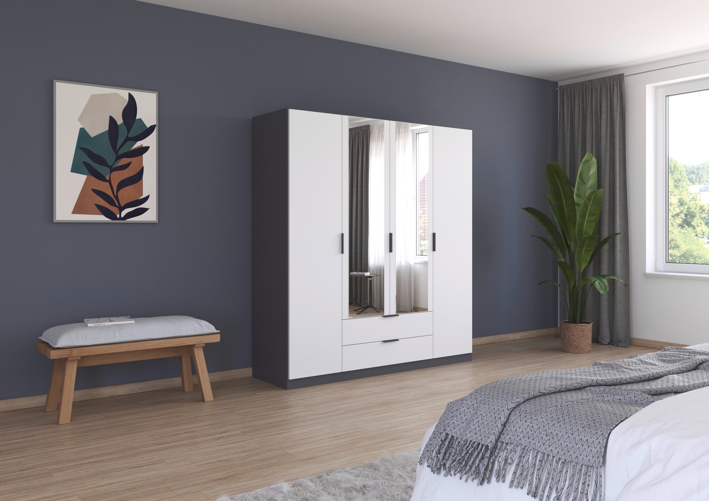 rauch Kleiderschrank "Drehtürenschrank Schrank Garderobe Ankleide Schlafzim günstig online kaufen