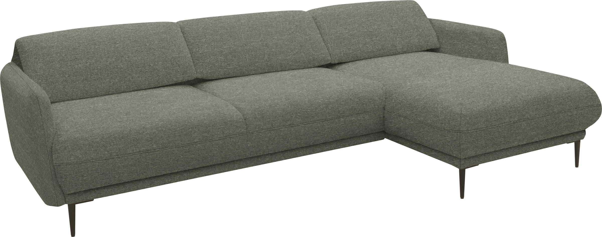 andas Ecksofa »Skovsende Sitzbreite 245 cm, Rückenlehne stufenlos hochklappbar für«, individuellen Sitzkomfort Kopfteilverstellung, L-Form