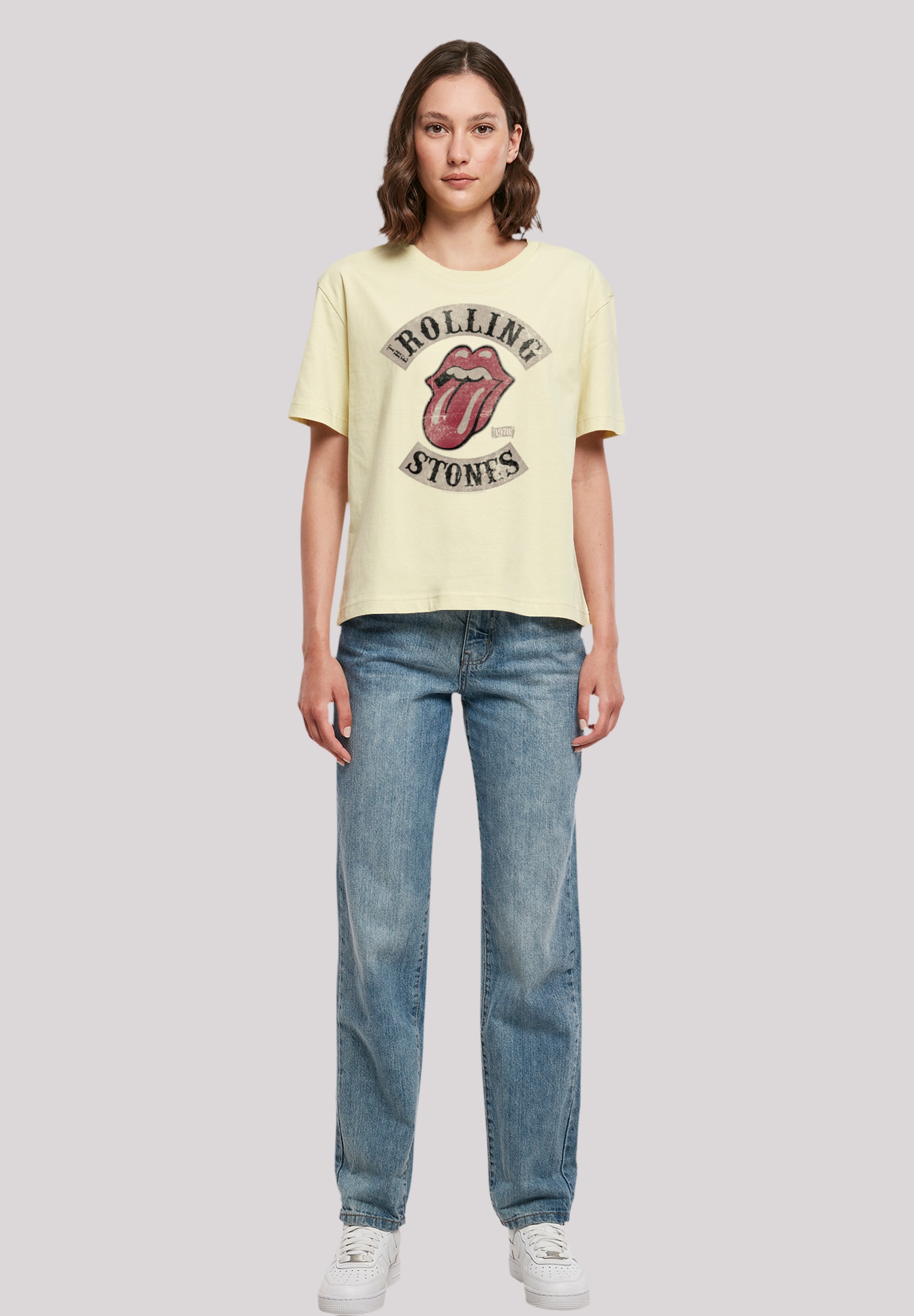 F4NT4STIC T-Shirt »The Rolling Stones Tour '78 Vector«, Print