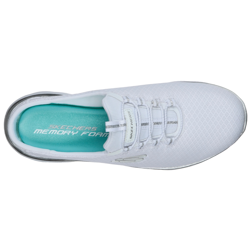 Skechers Sabot »SUMMITS SWIFT STEP«, Sommerschuh, Schlappen, Schlupfschuh in veganer Verarbeitung