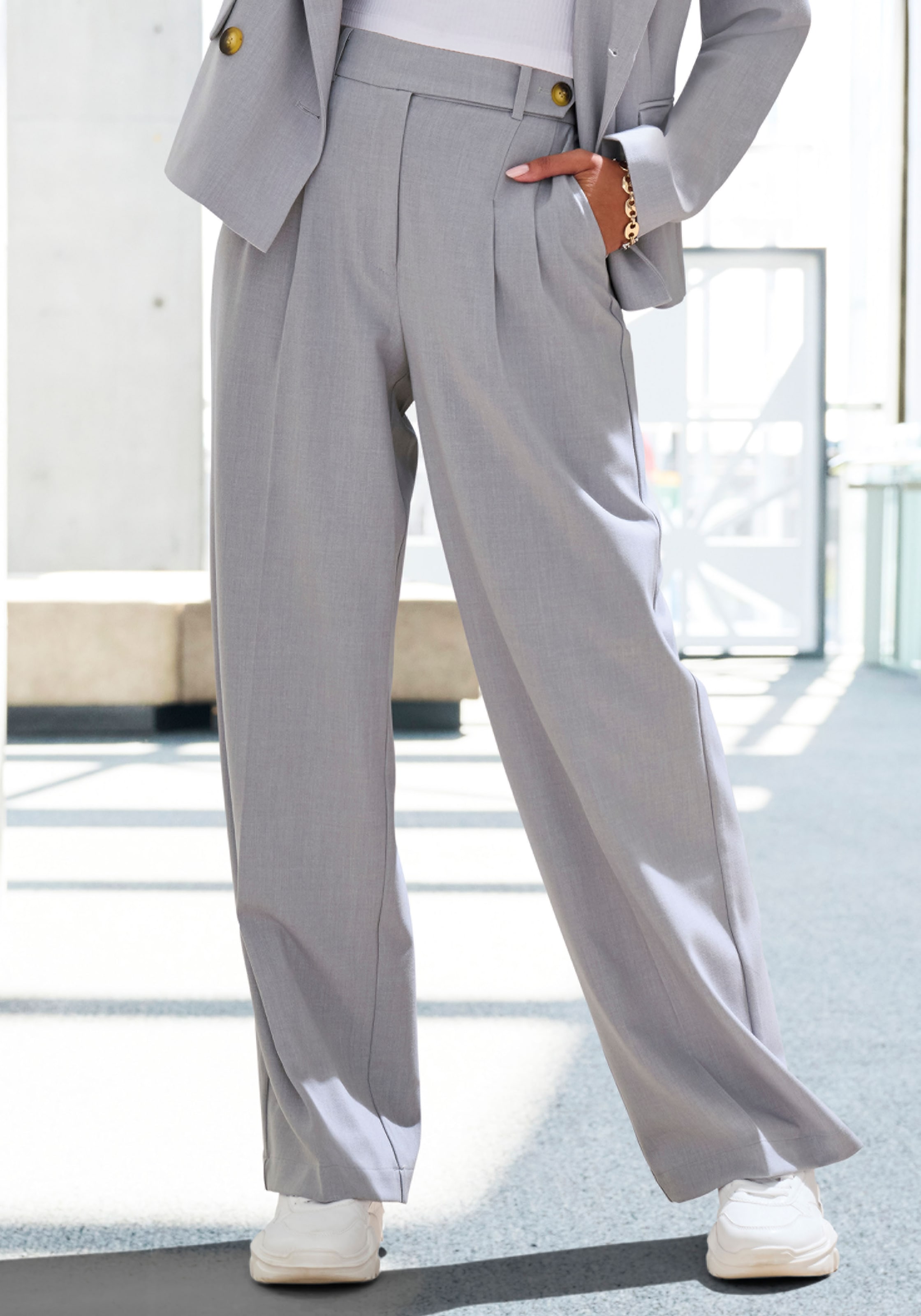 LASCANA Palazzohose, im Business-Look, elegante Anzughose mit Taschen