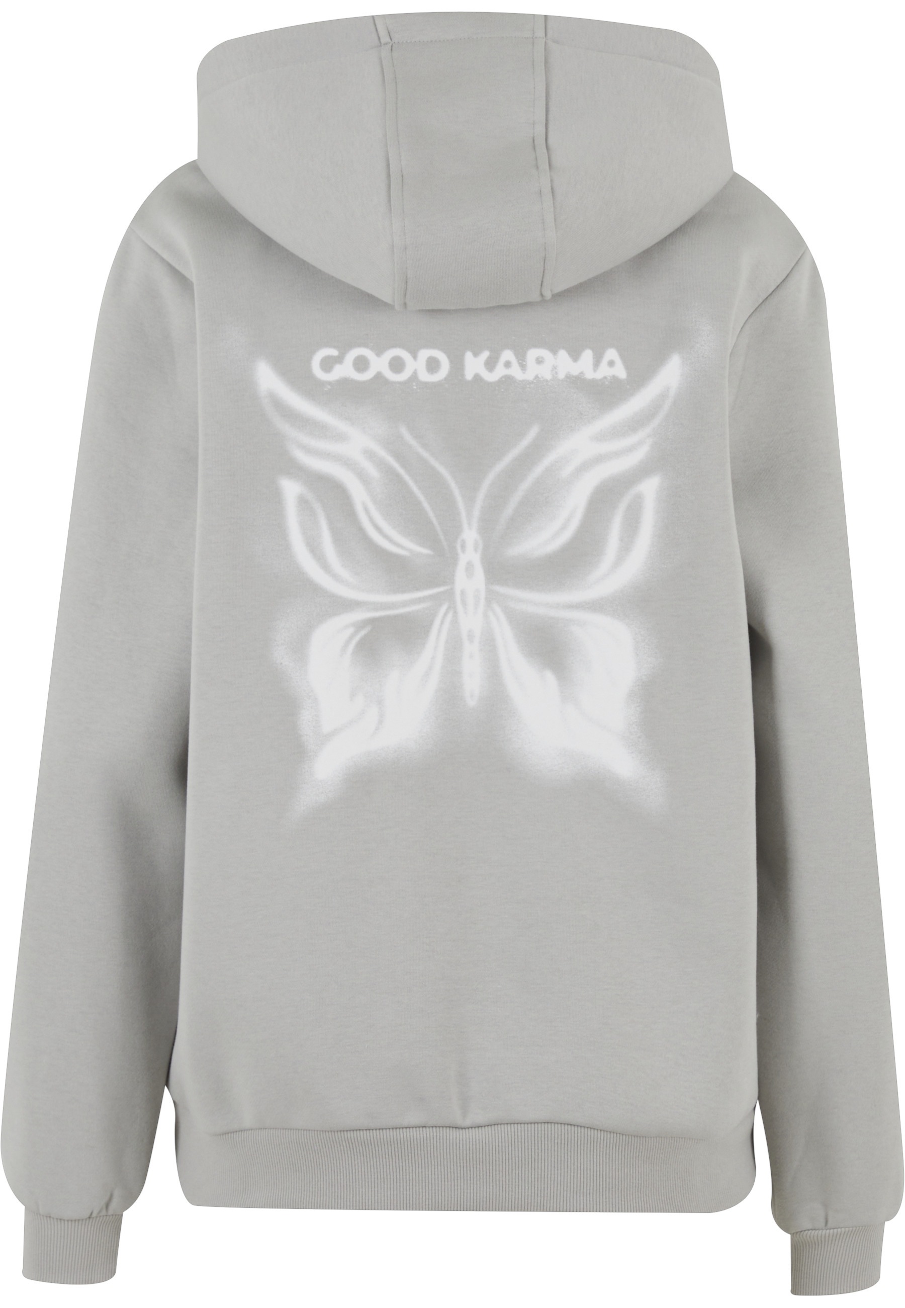 Miss Tee Kapuzensweatshirt "Miss Tee Karma Butterfly Ladies Fluffy Hoody" günstig online kaufen