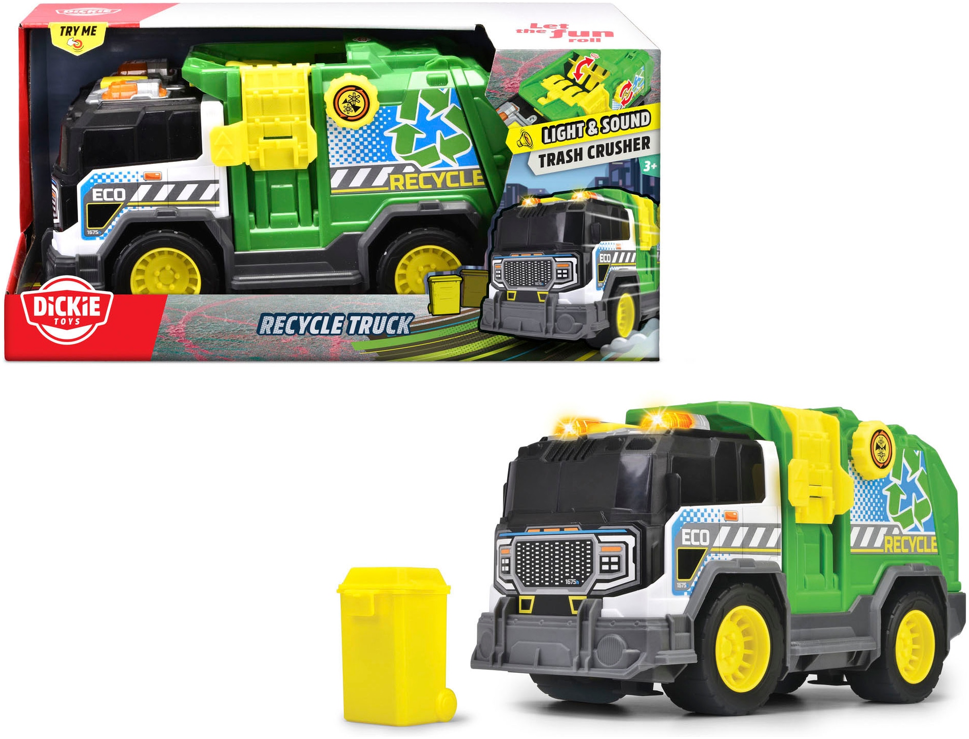 Dickie Toys Spielzeug-LKW »Recycle Truck«, mit Licht und Sound