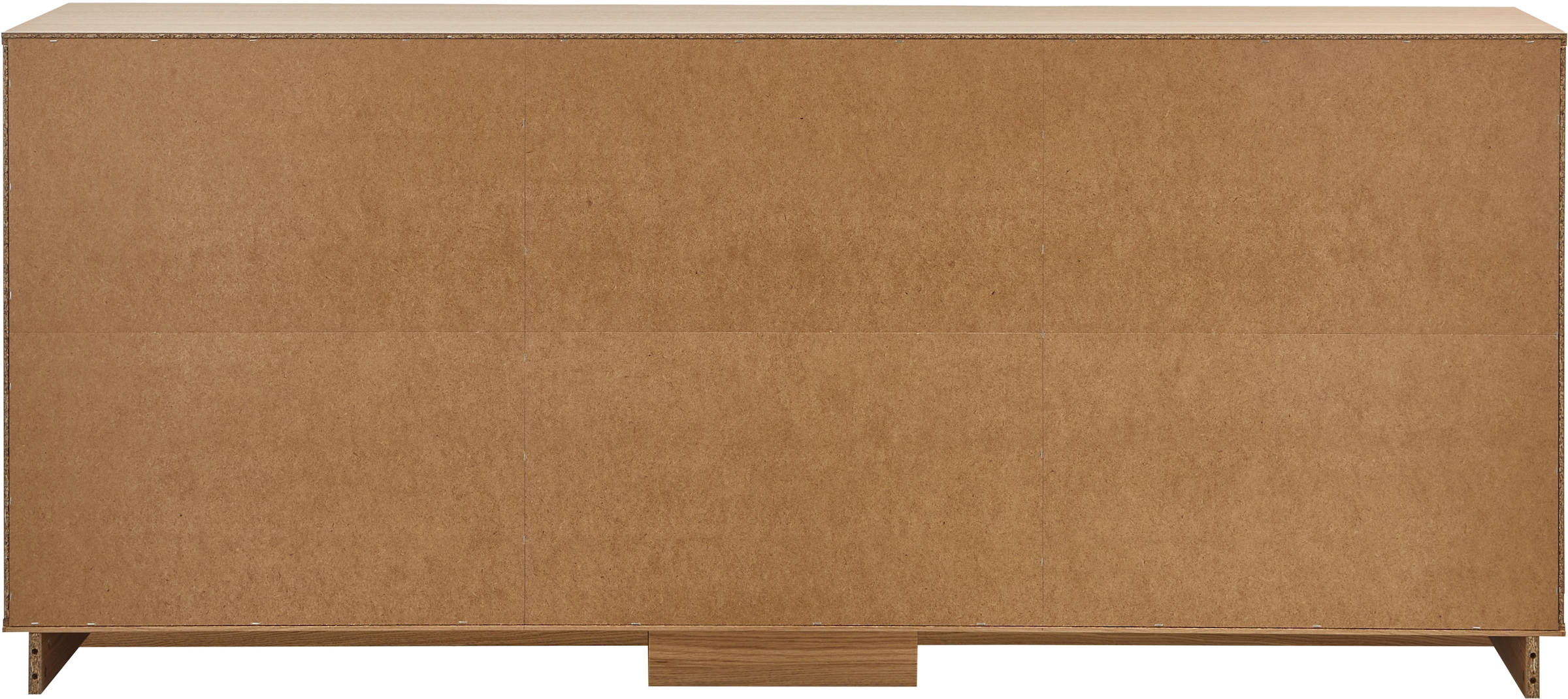 WOOOD Kommode Sideboard aus Eichenfurnier mit zeitlosem Design und Maserung