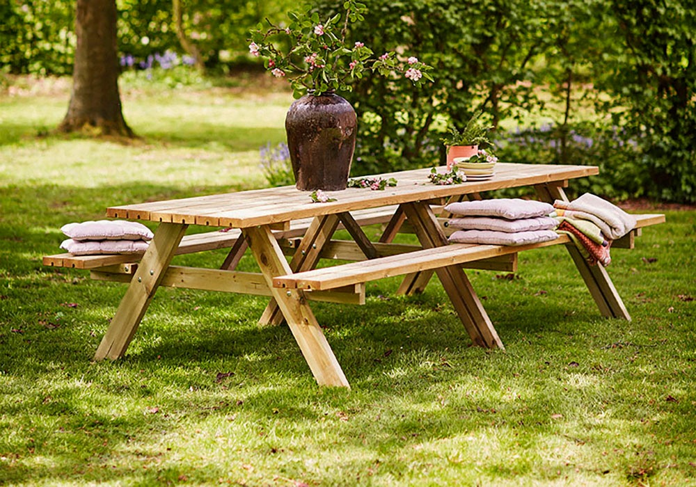 PLUS Garten-Essgruppe »Kombimöbel, TOPSELLER!« OTTOs Choice, 1 Stk. tlg. 300x155x71/45 cm, mit Klappsitzen