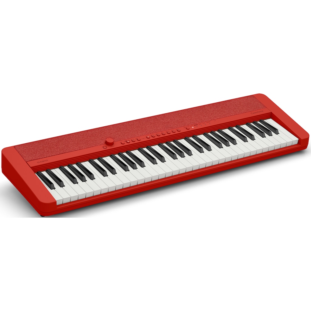 CASIO Keyboard »Piano-Keyboard CT-S1RDSP«, ideal für Piano-Einsteiger und Klanggourmets; inkl. Sustainpedal und Netzteil
