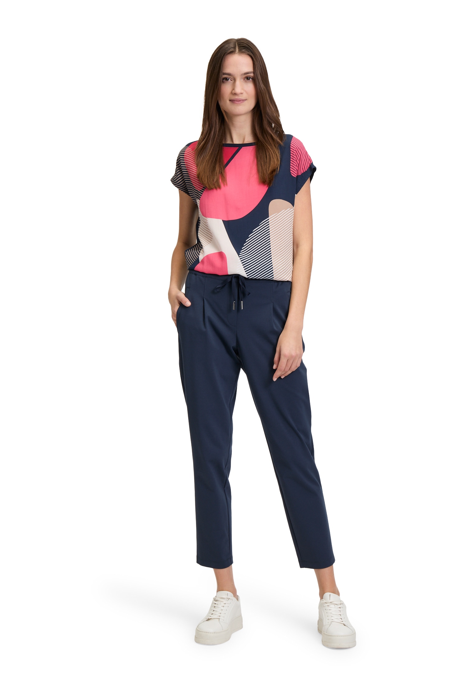 Betty&Co Kurzarmshirt »Betty & Co Damen Casual-Shirt mit Print«, (1 tlg.), Druck