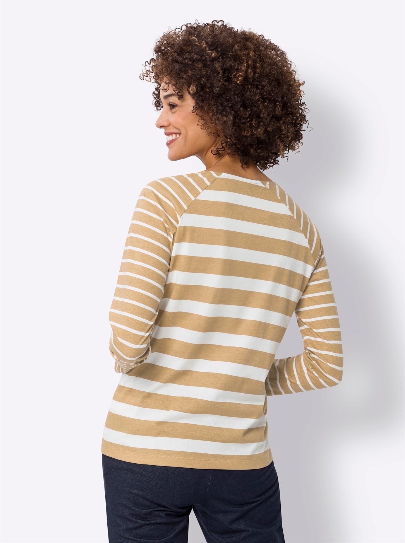 Classic Basics Langarmshirt "Streifenshirt" 1 Stk. tlg. günstig online kaufen